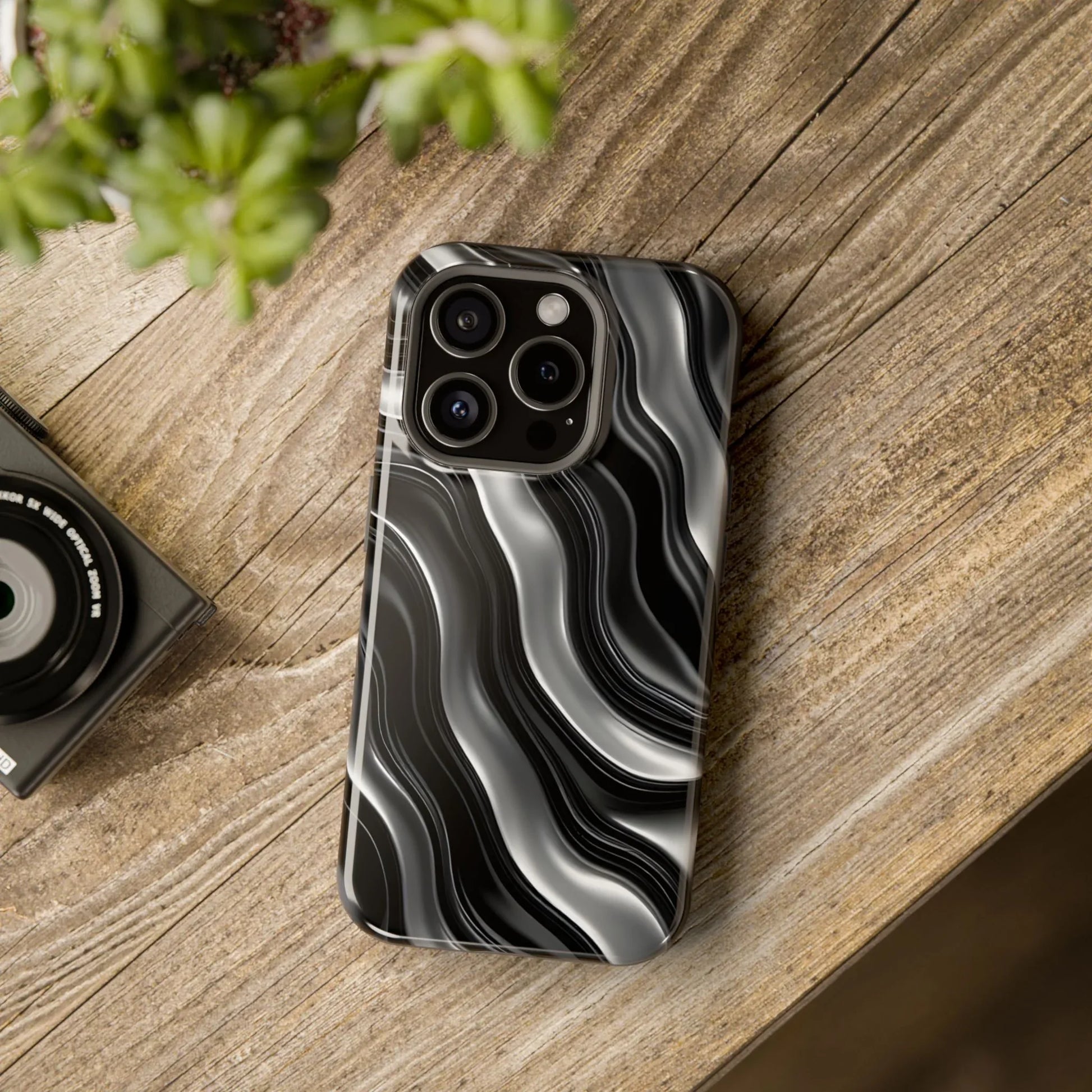 Wavy Illusion Marble Phone Case for iPhone 13-17 - KARARMDESIGN