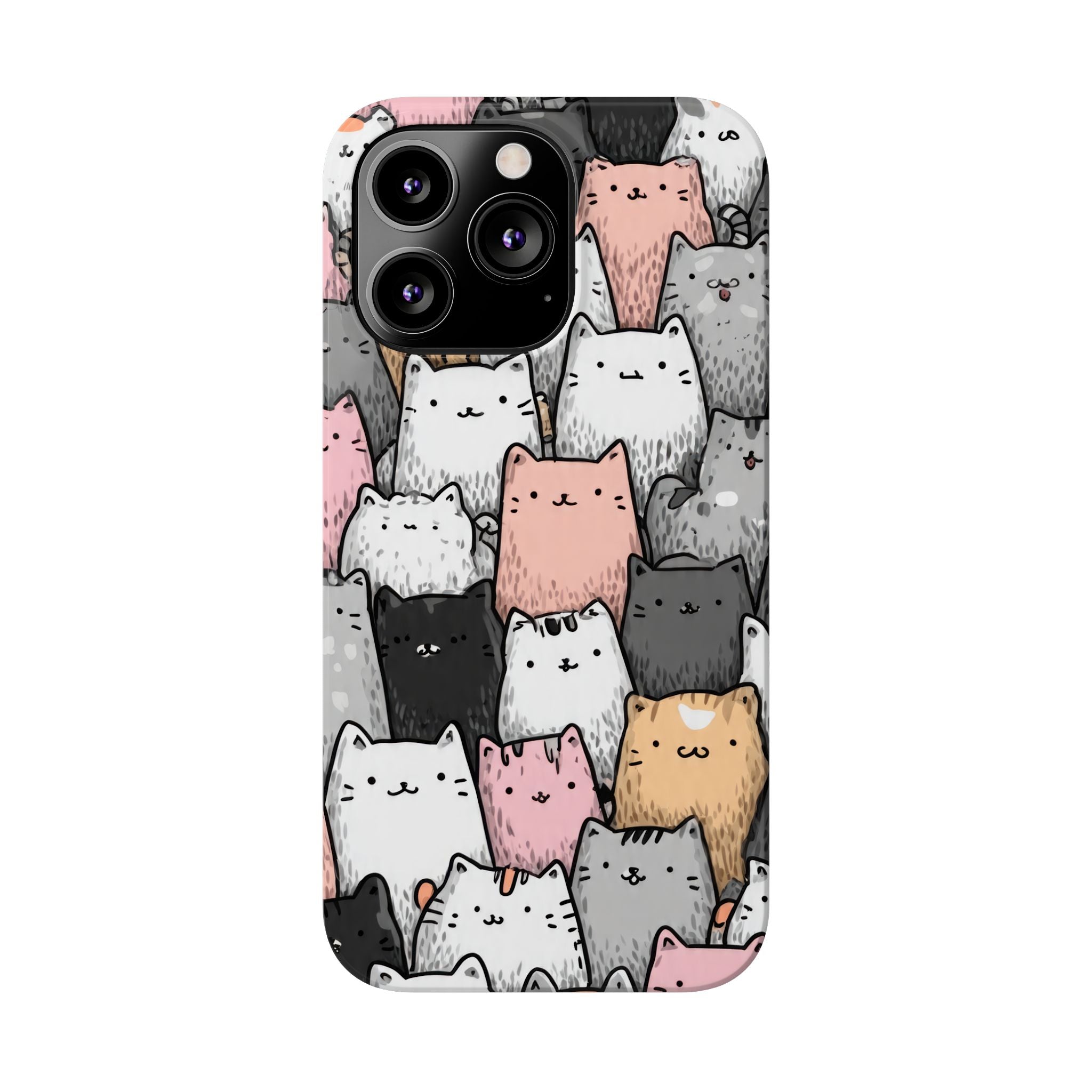 Cat Carnival Phone Case for iPhone 11-17 Models - KARARMDESIGN