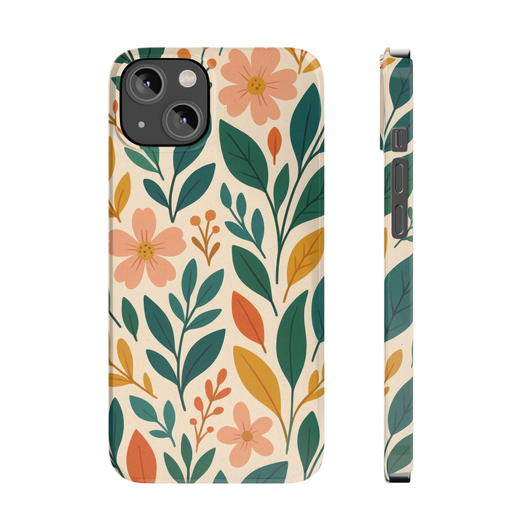 Floral Harmony Phone Case for iPhone 11-17