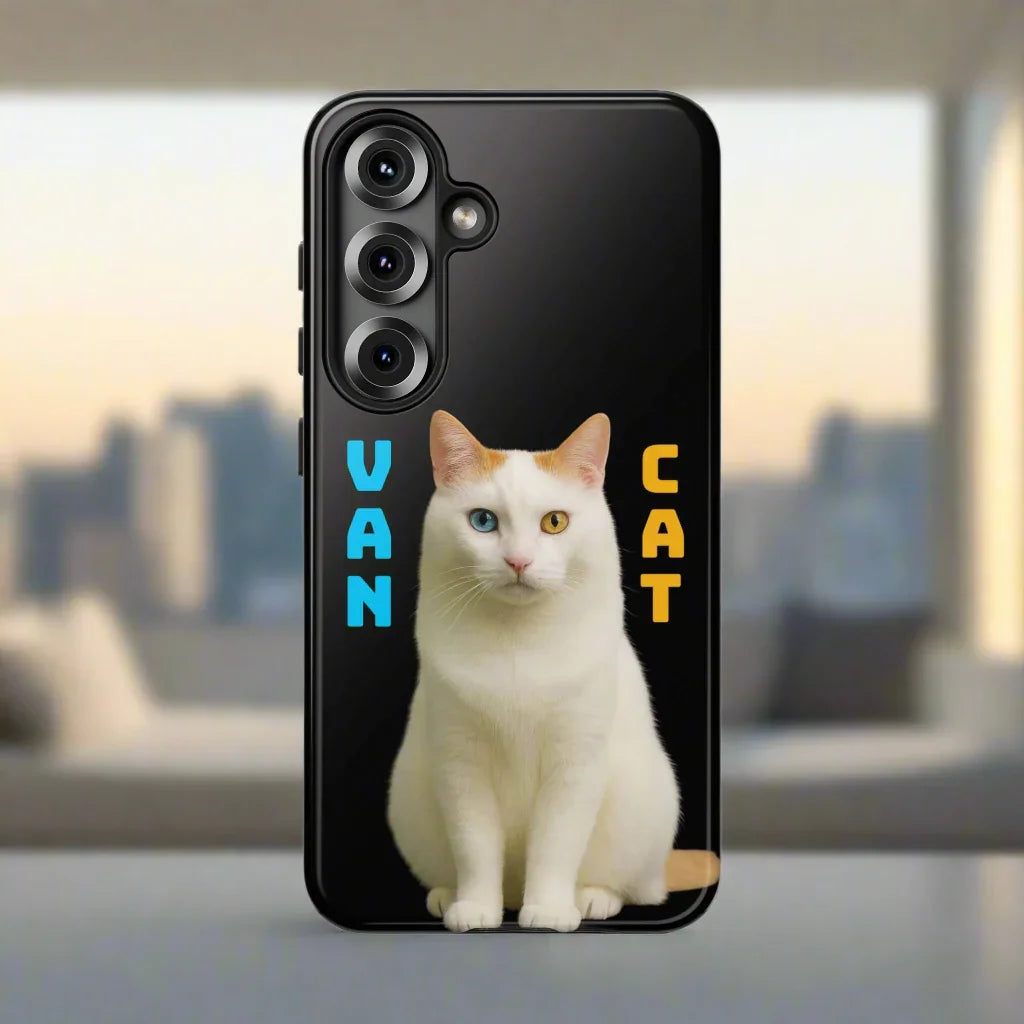 VAN CAT Phone Case for iPhone 8-16 and Samsung Galaxy S20-S25 Models