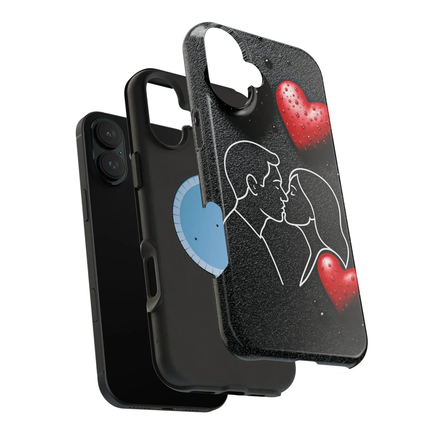 Midnight Kiss Phone Case for iPhone 13-16 Models - KarArmDesign