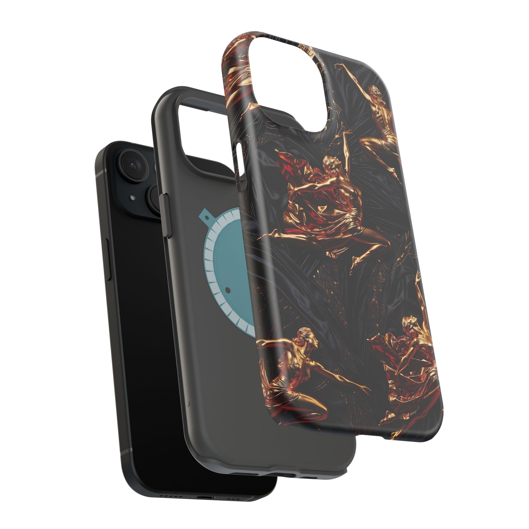 Gold Sculpture Phone Case for iPhone 13-17 & Samsung Galaxy S26
