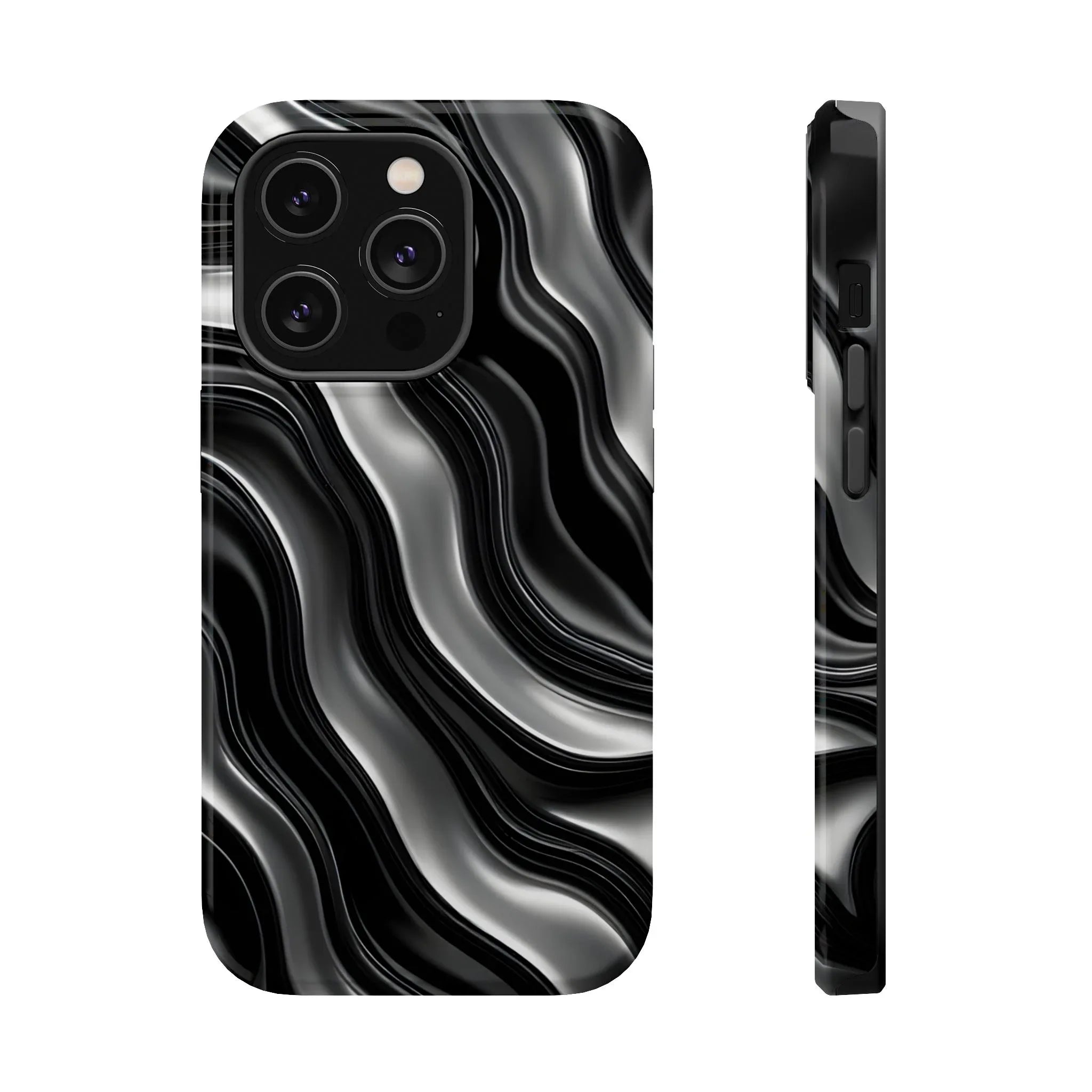 Wavy Illusion Marble Phone Case for iPhone 13-17 - KARARMDESIGN