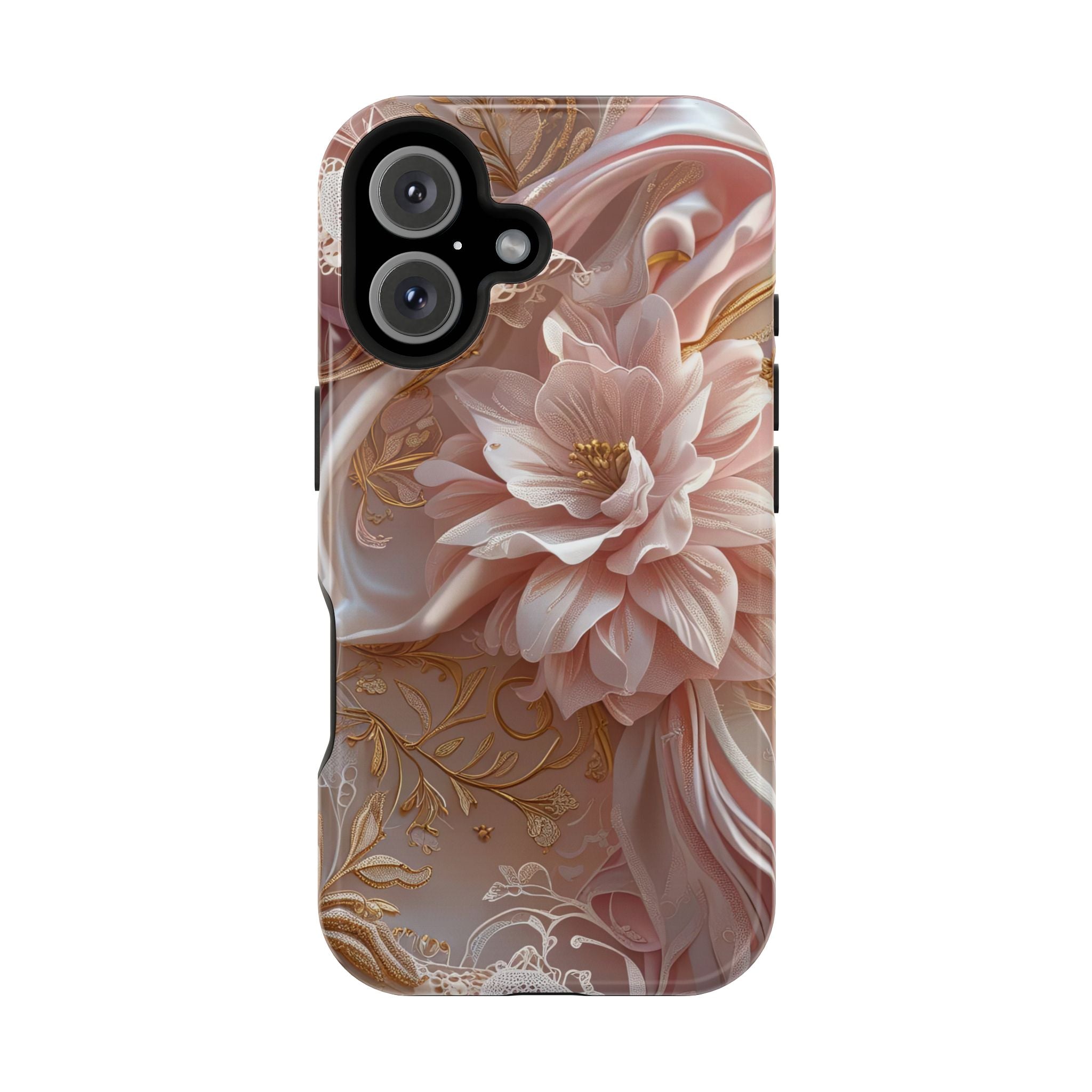 Elegant Floral Phone Case for iPhone 11–17, 16e & Galaxy S22–S26