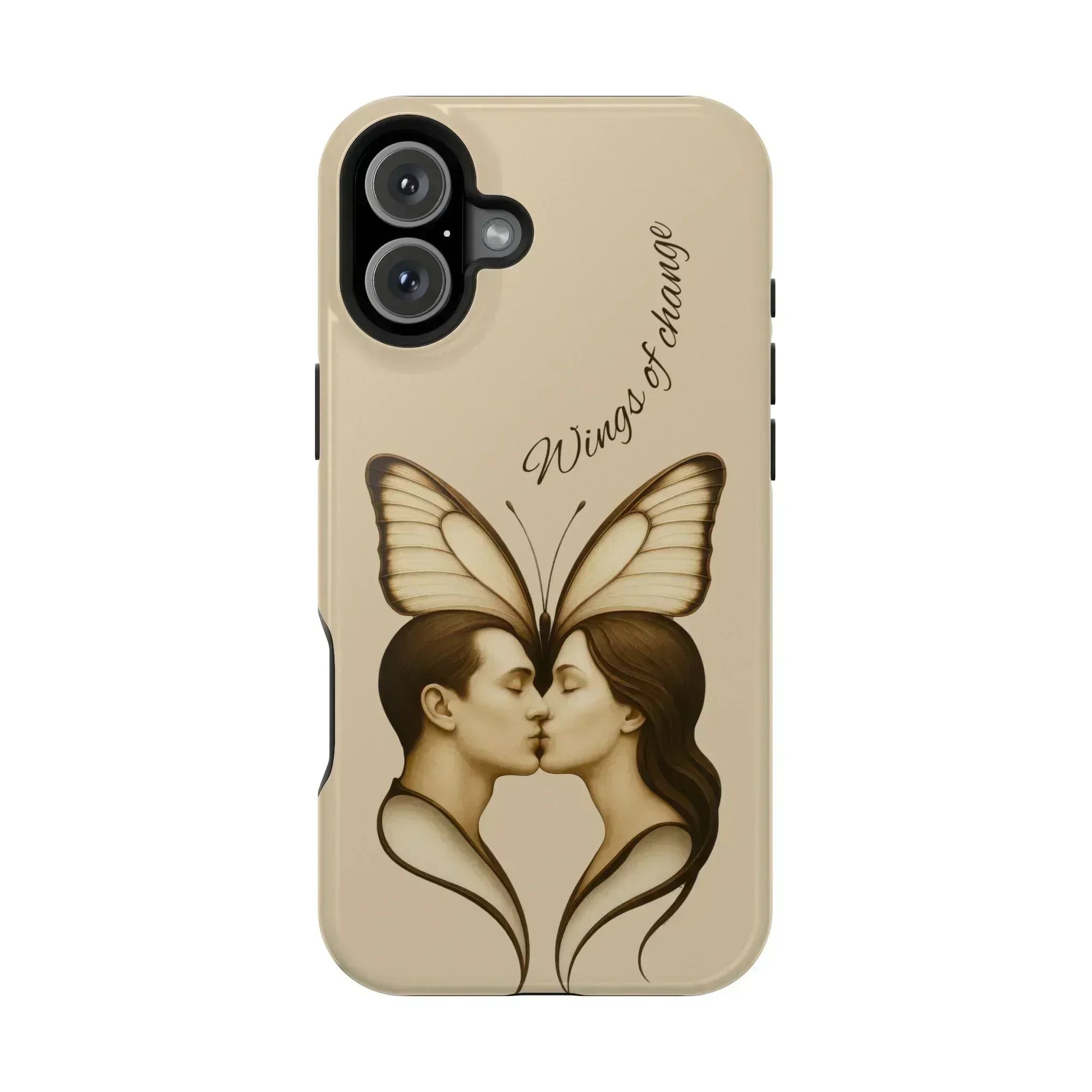 Romantic Butterfly Couple Phone Case for iPhone 12-16 and Galaxy S21-S22 - KARARMDESIGN