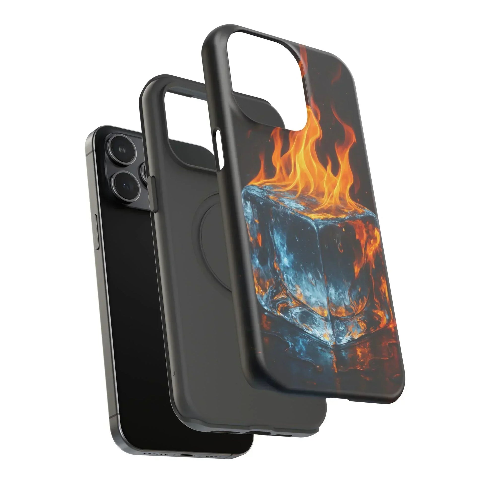 Flame Ice Phone Case for iPhone 12-16 and Samsung Galaxy S21-S22 - KarArmDesign