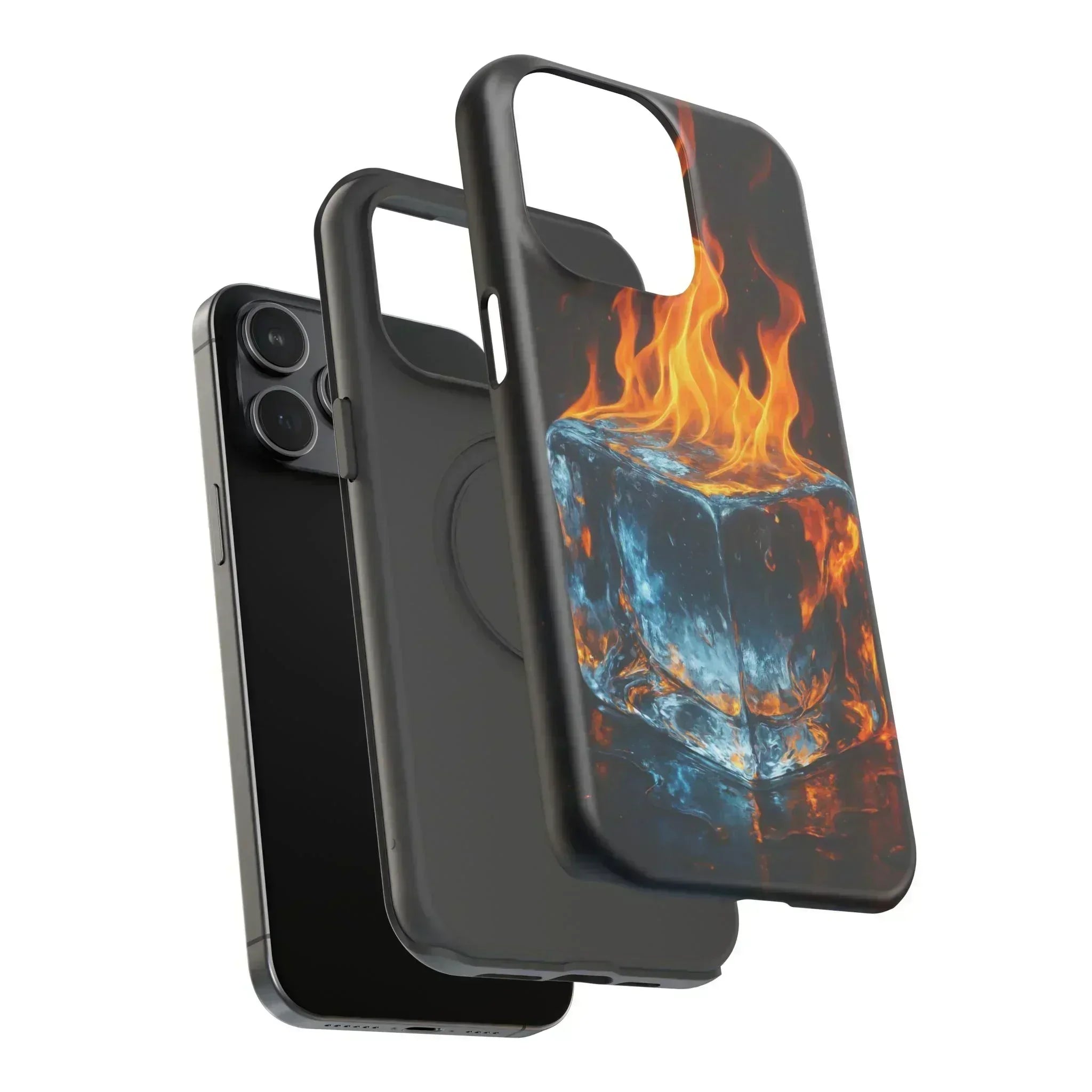 Flame Ice Phone Case for iPhone 12-16 and Galaxy S21-S22 - KARARMDESIGN