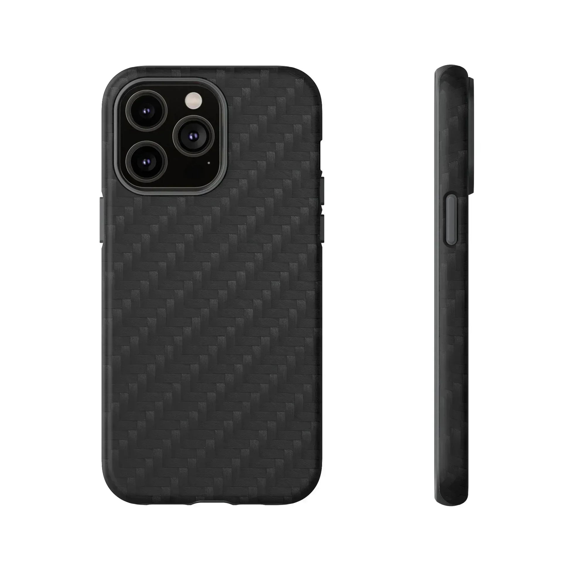 Black Carbon Phone Case for iPhone 8-16 and Google Pixel up to 9 - KARARMDESIGN