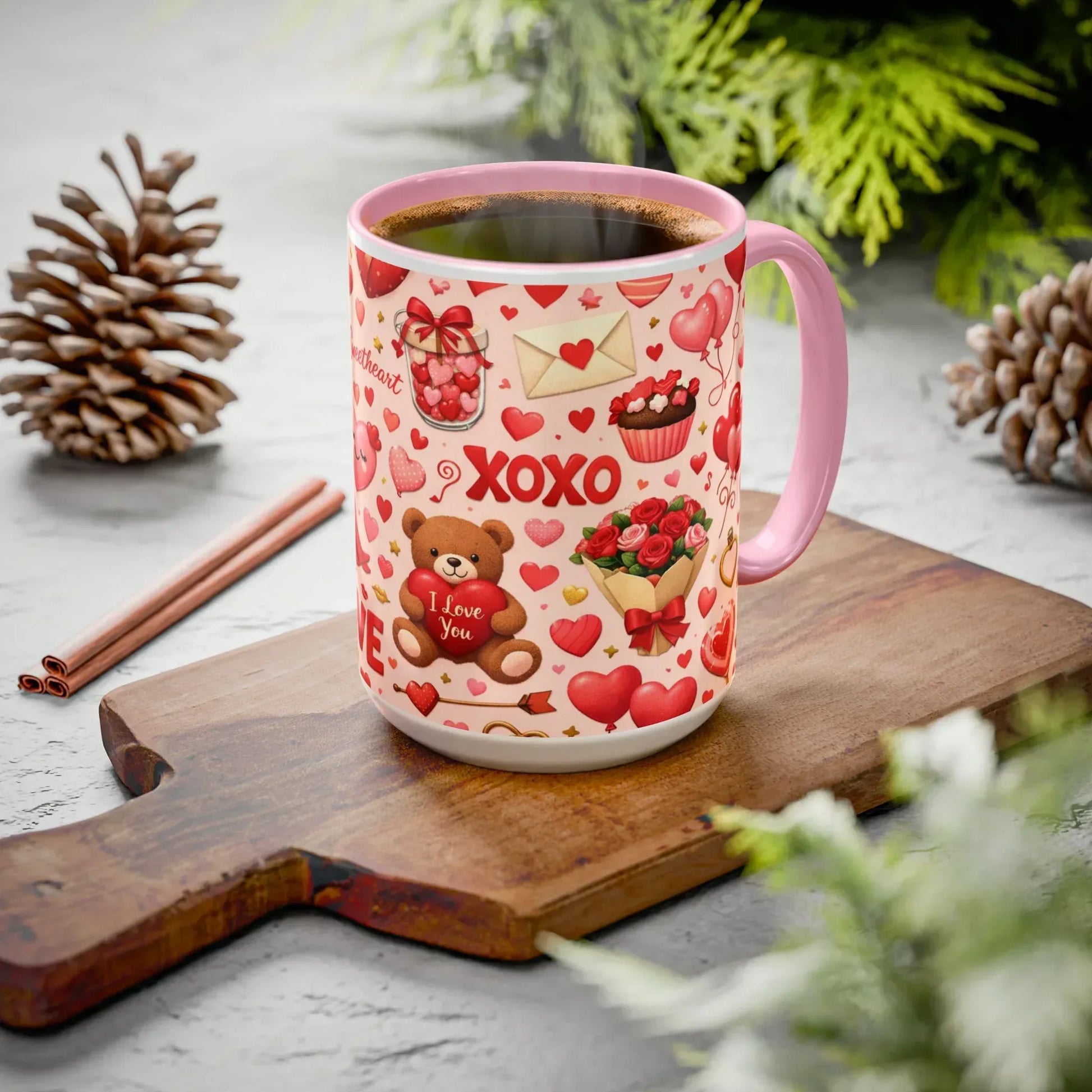 Sweetheart Love Mug - Colorful Mugs (11oz, 15oz) - KARARMDESIGN