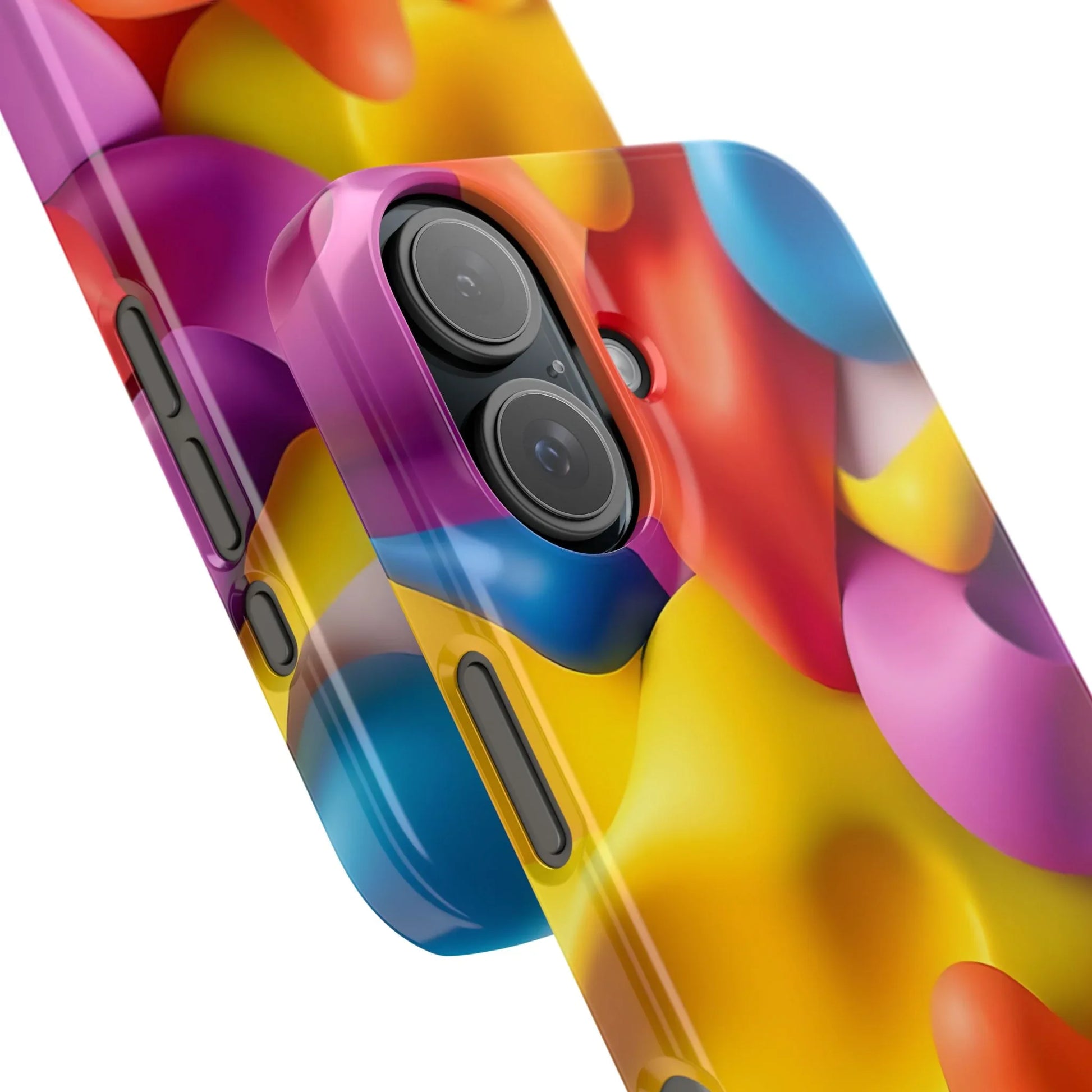 Vibrant Abstract Color Phone Case for iPhone 11-16 - KARARMDESIGN