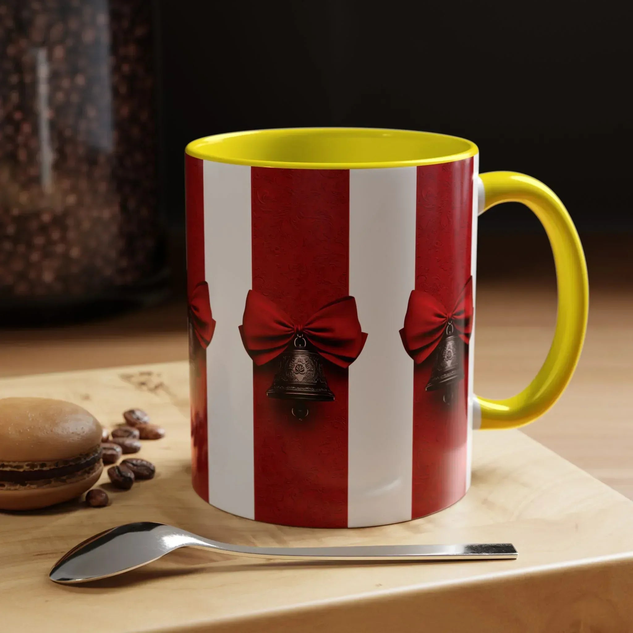 Holiday Bells Mug - Accent Coffee Mug (11, 15oz) - KARARMDESIGN