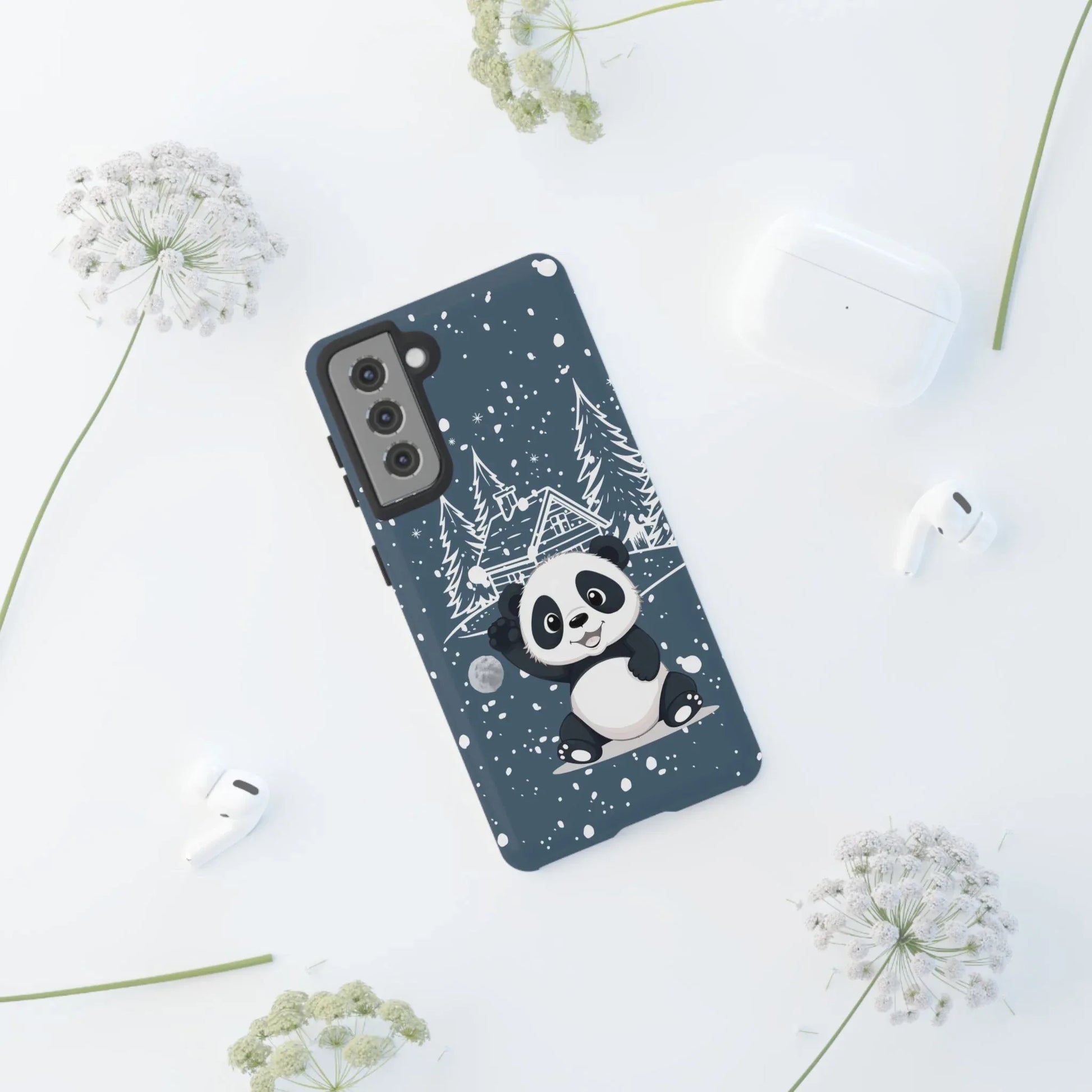 Cute Panda Phone Case for Samsung Galaxy and Google Pixel - KARARMDESIGN