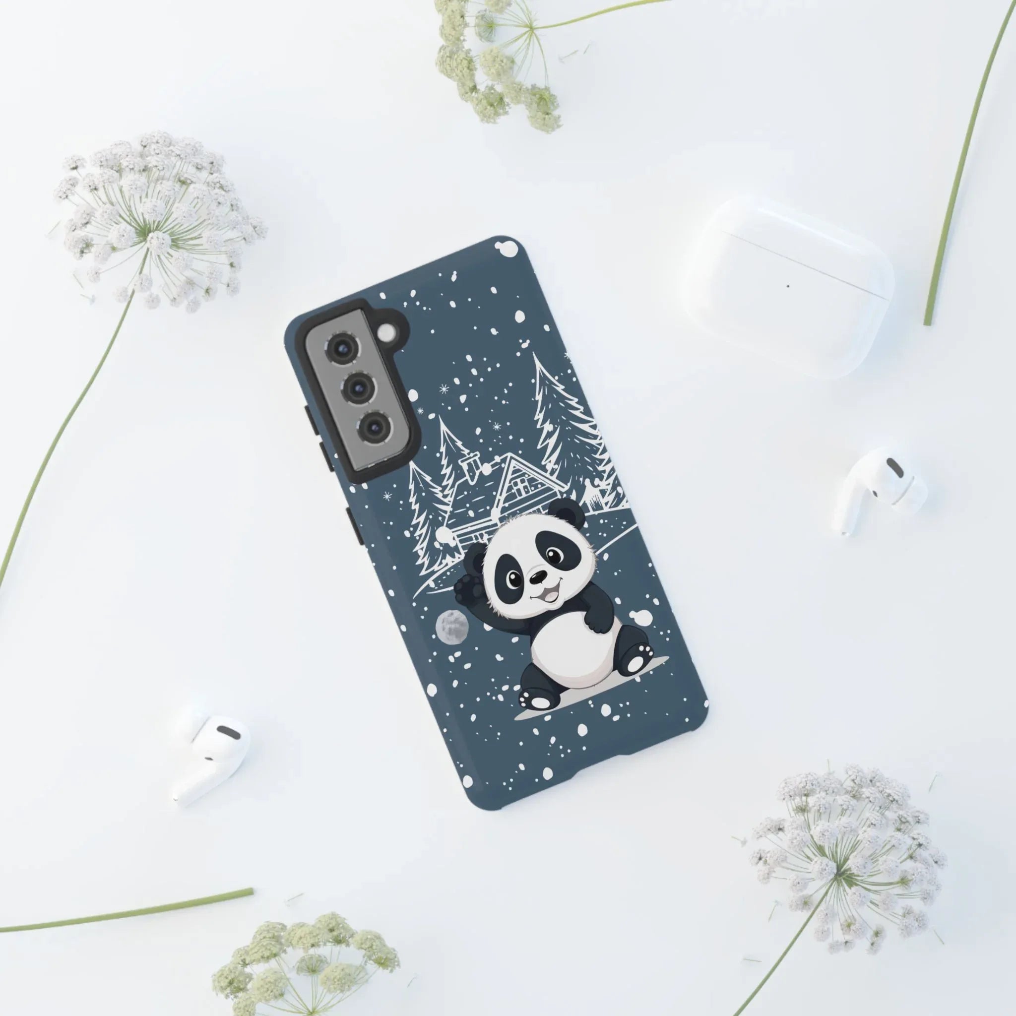 Cute Panda Phone Case for Samsung Galaxy and Google Pixel - KARARMDESIGN