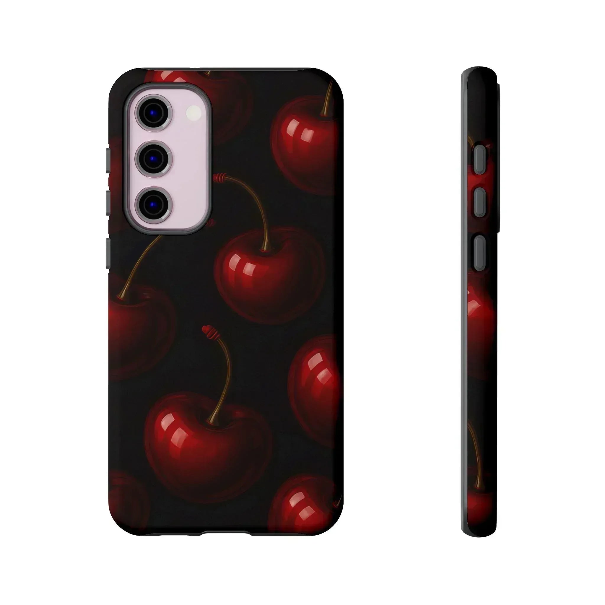 Cherry Phone Case for iPhone X-16 and Galaxy S20-S25 - KARARMDESIGN