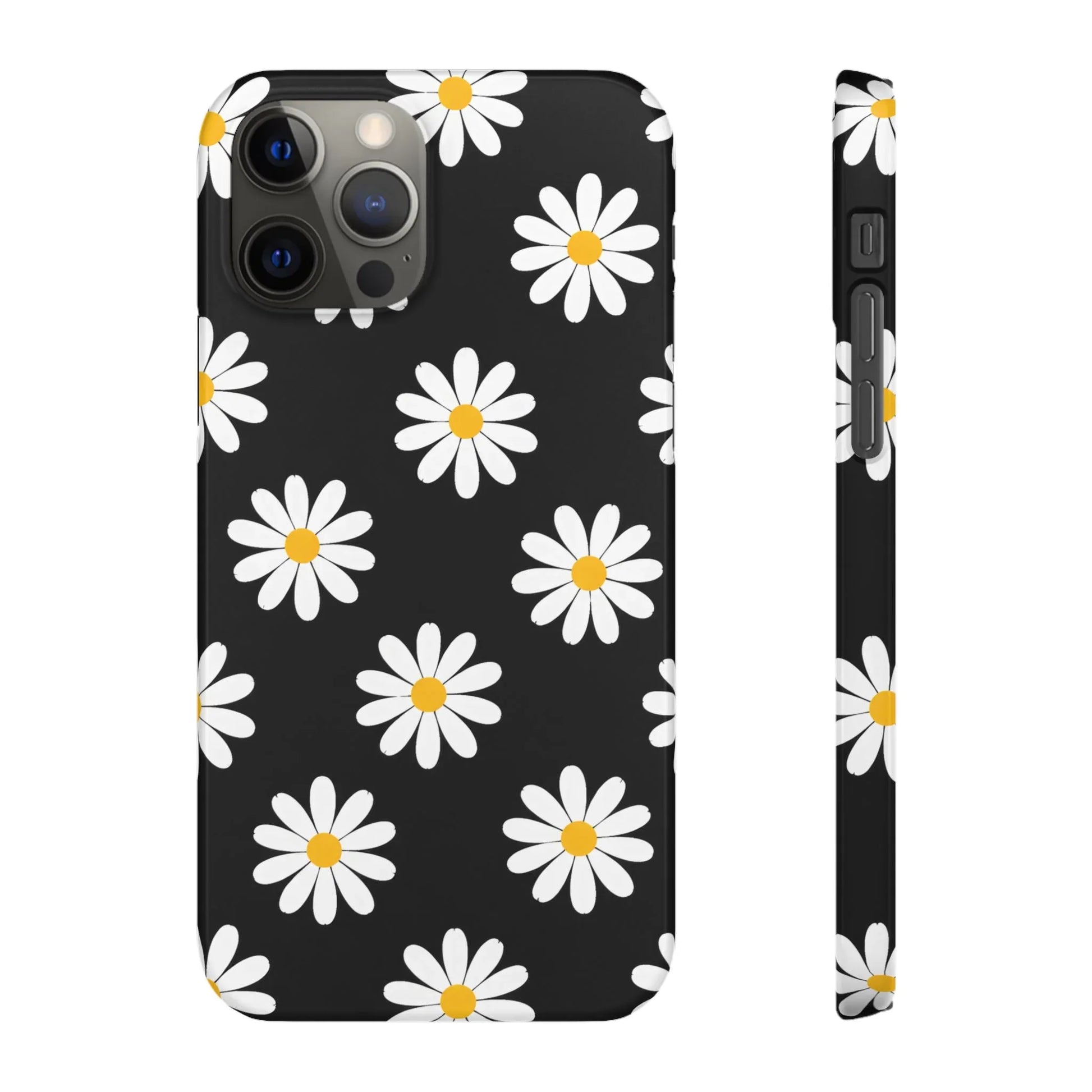Daisy Charm Phone Case for iPhone 11-17 and Galaxy S20-S25 - KARARMDESIGN