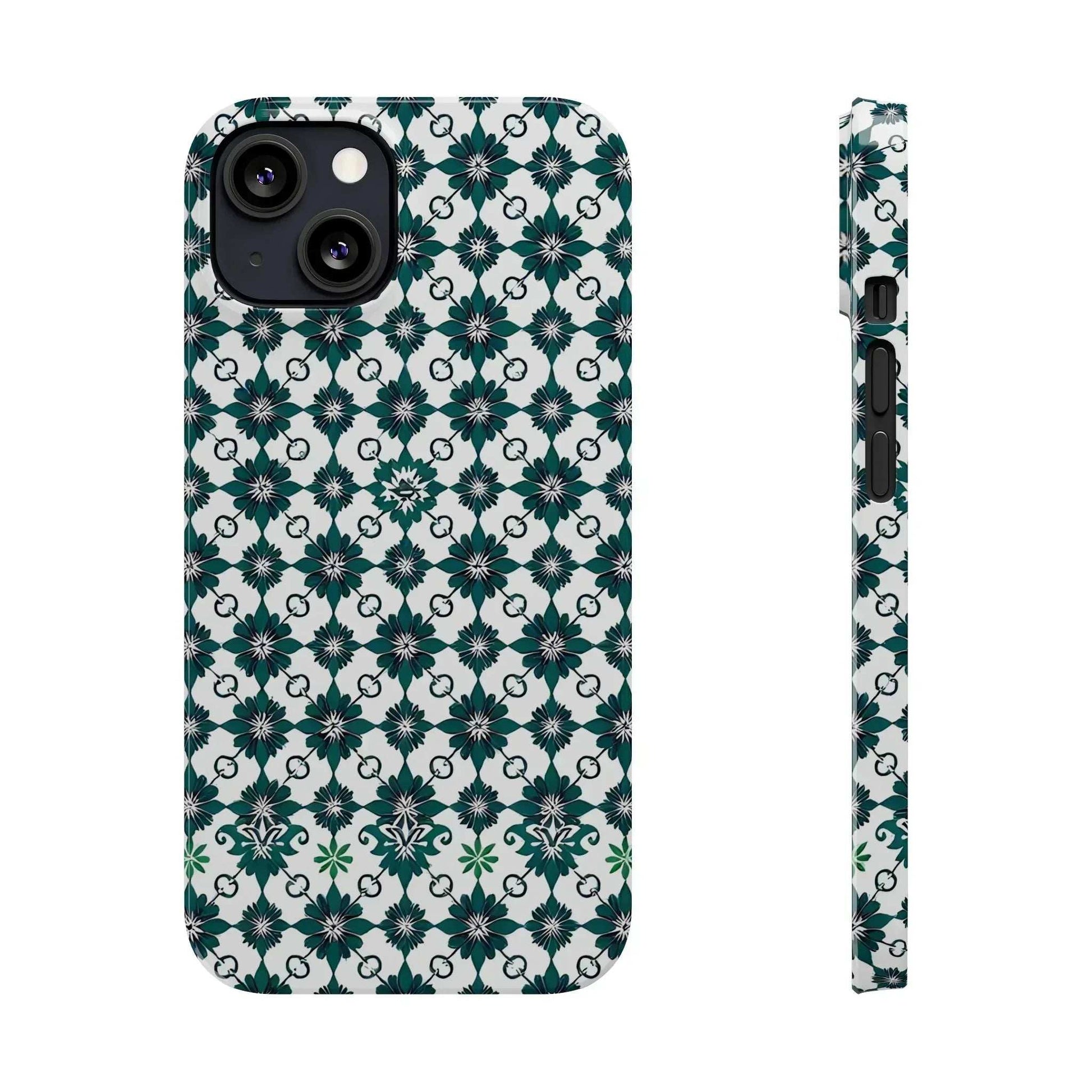 Elegant Geometric Pattern Phone Case for iPhone 11-17 - KARARMDESIGN