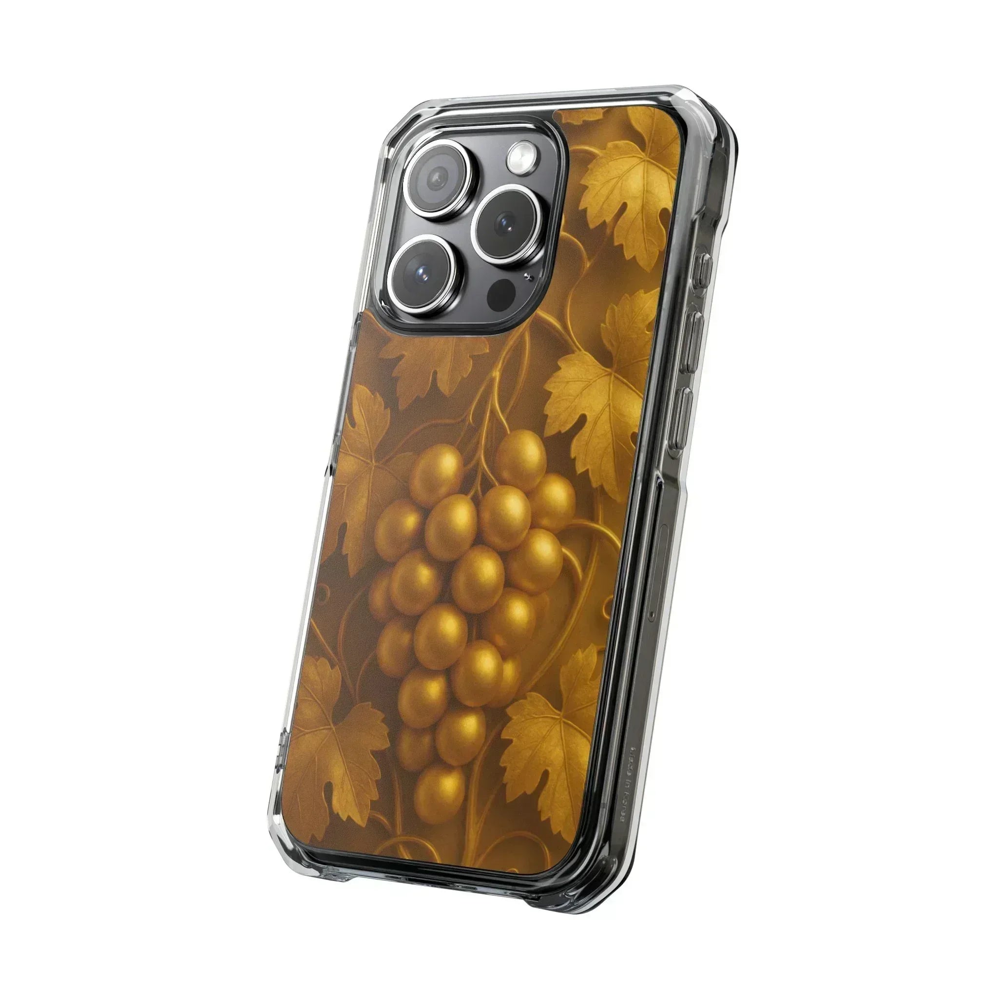 Golden Grapes Phone Case for iPhone 14–16 - KARARMDESIGN