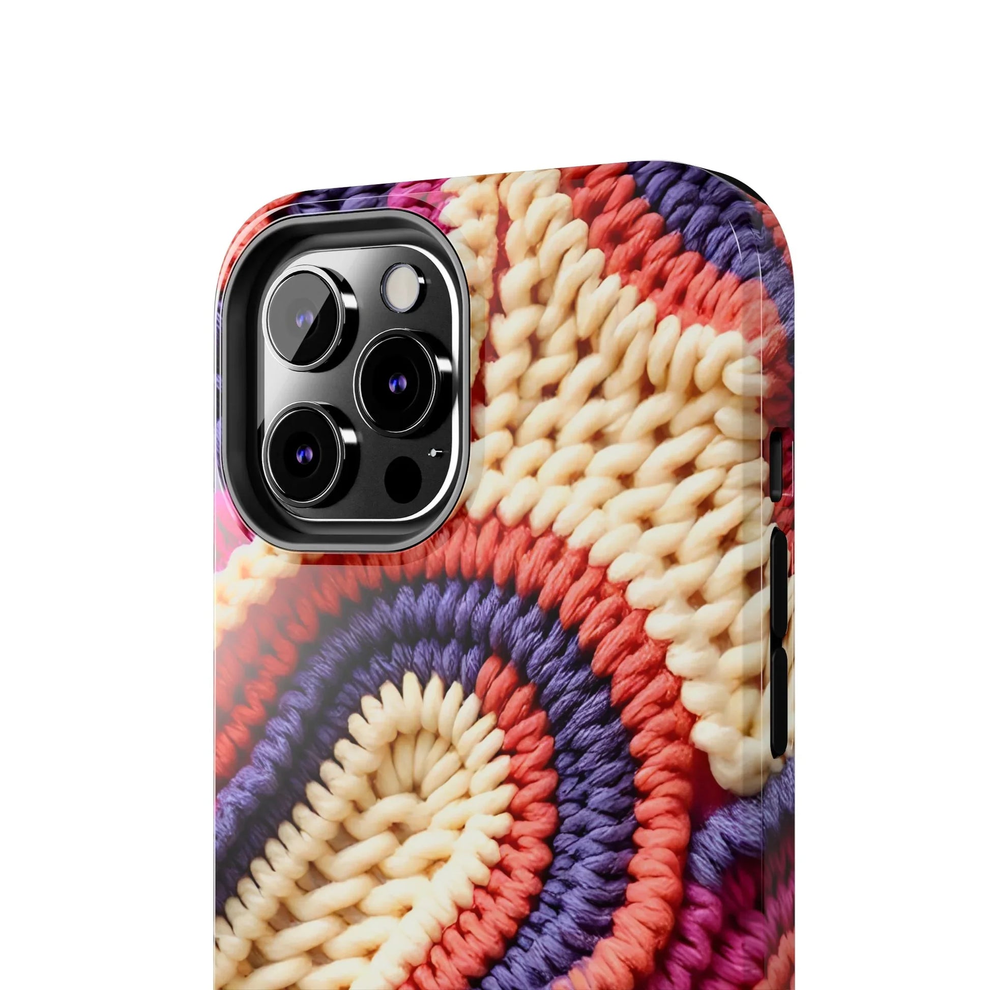 Handwoven Textile Art Phone Case for iPhone 11-17 and Galaxy S21-S25 - KARARMDESIGN