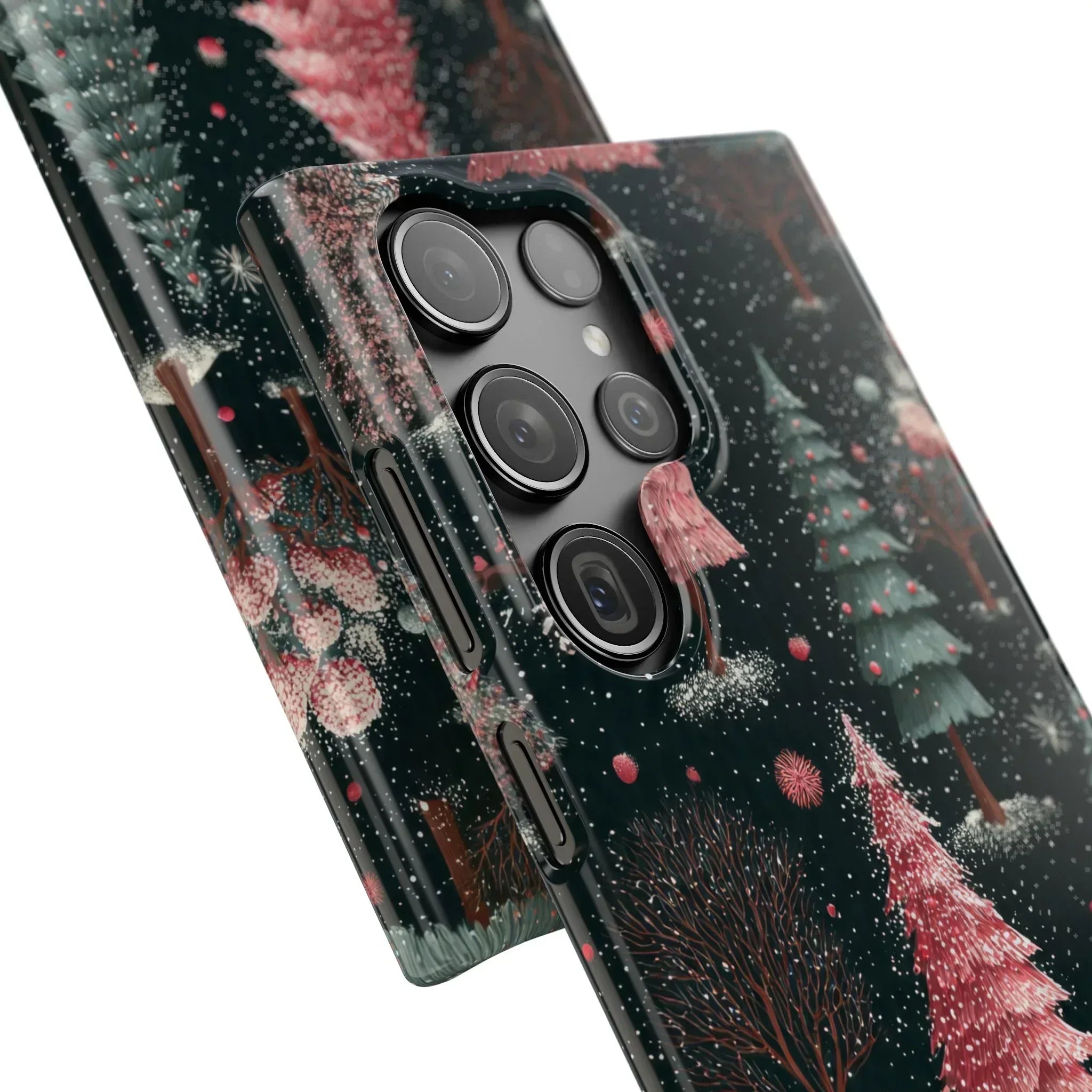Winter Bloom Forest Phone Case for iPhone 11-17 and Galaxy S20-S25 - KARARMDESIGN