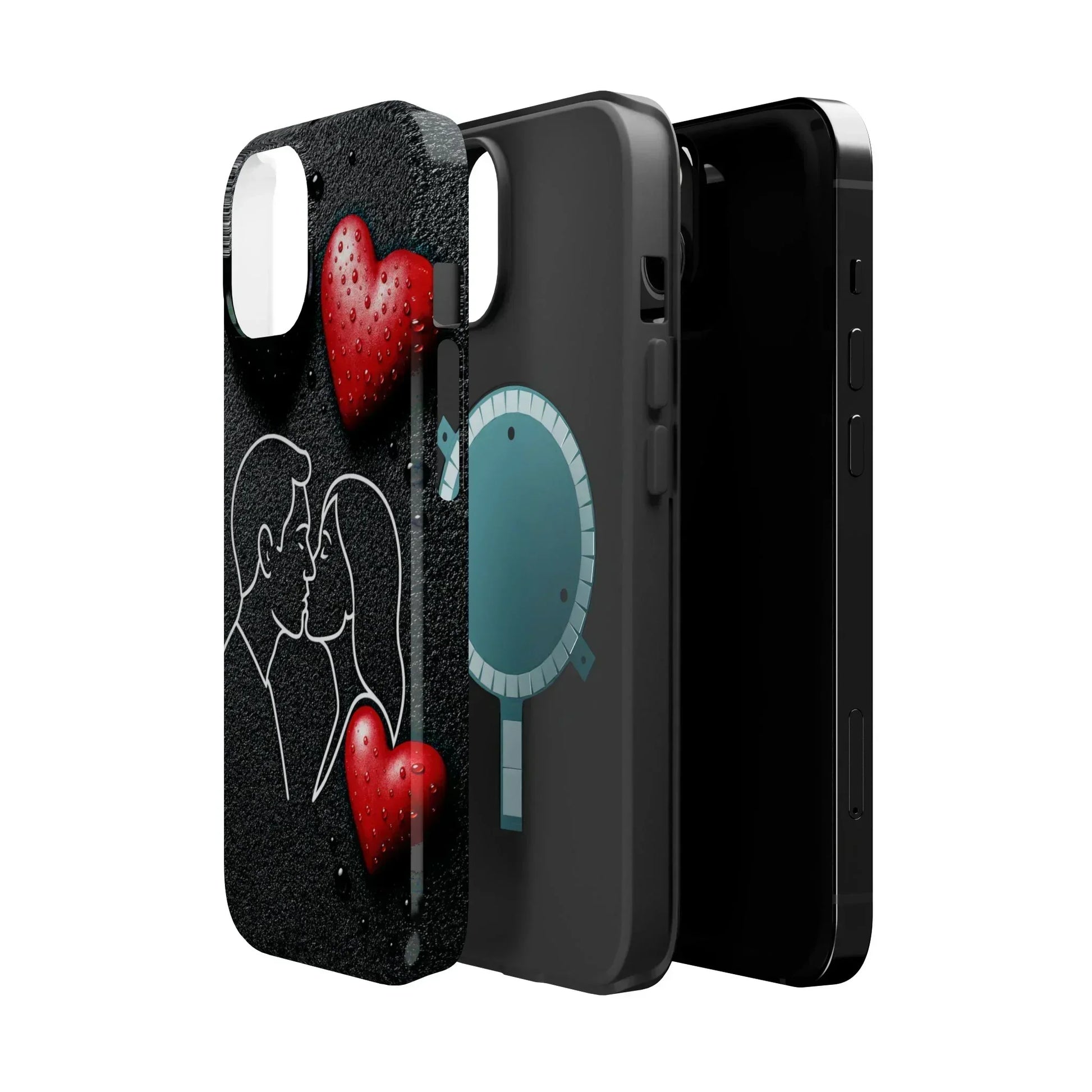 Midnight Kiss Phone Case for iPhone 13-16 Models - KarArmDesign