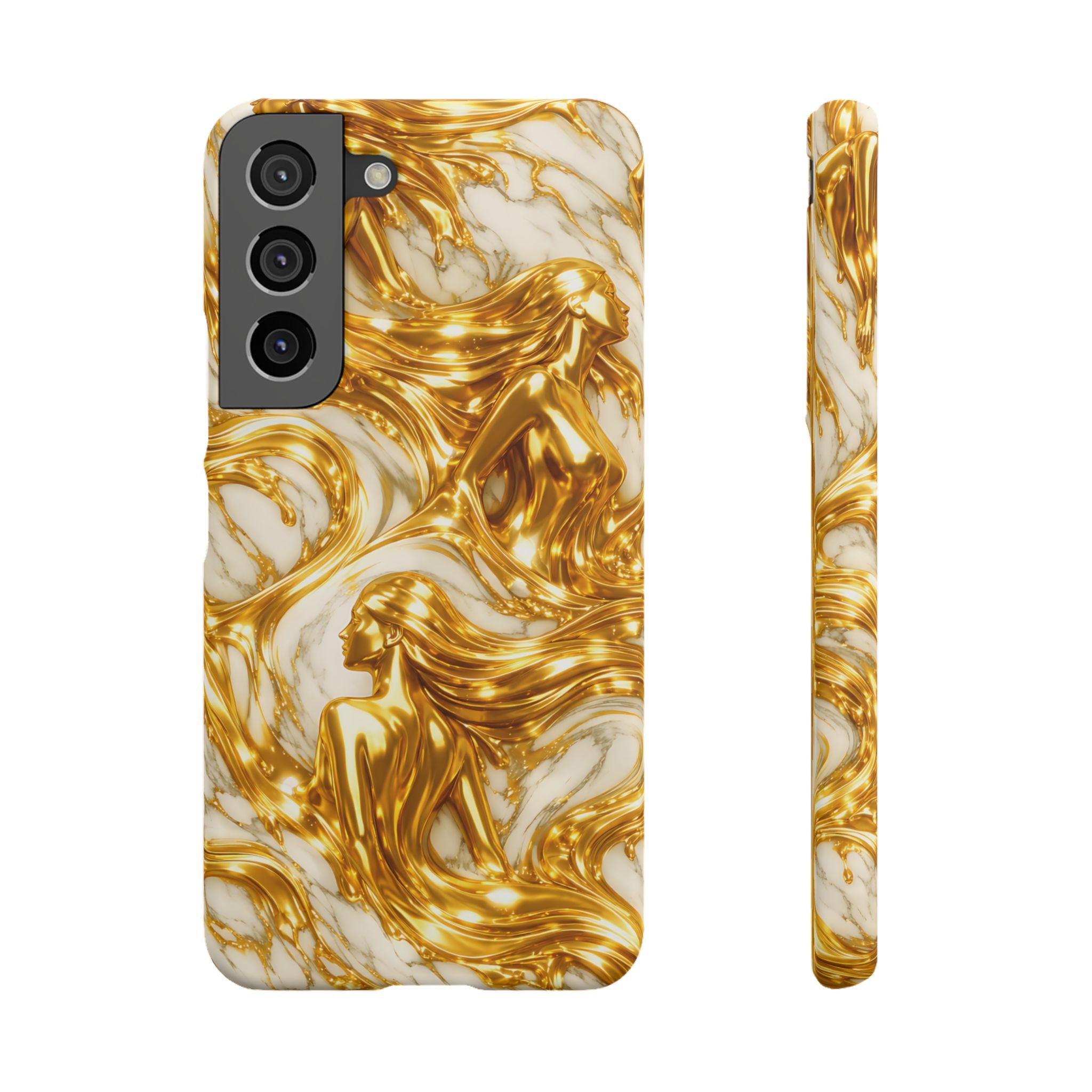 Divine Gold Woman Snap Phone Case for iPhone & Galaxy