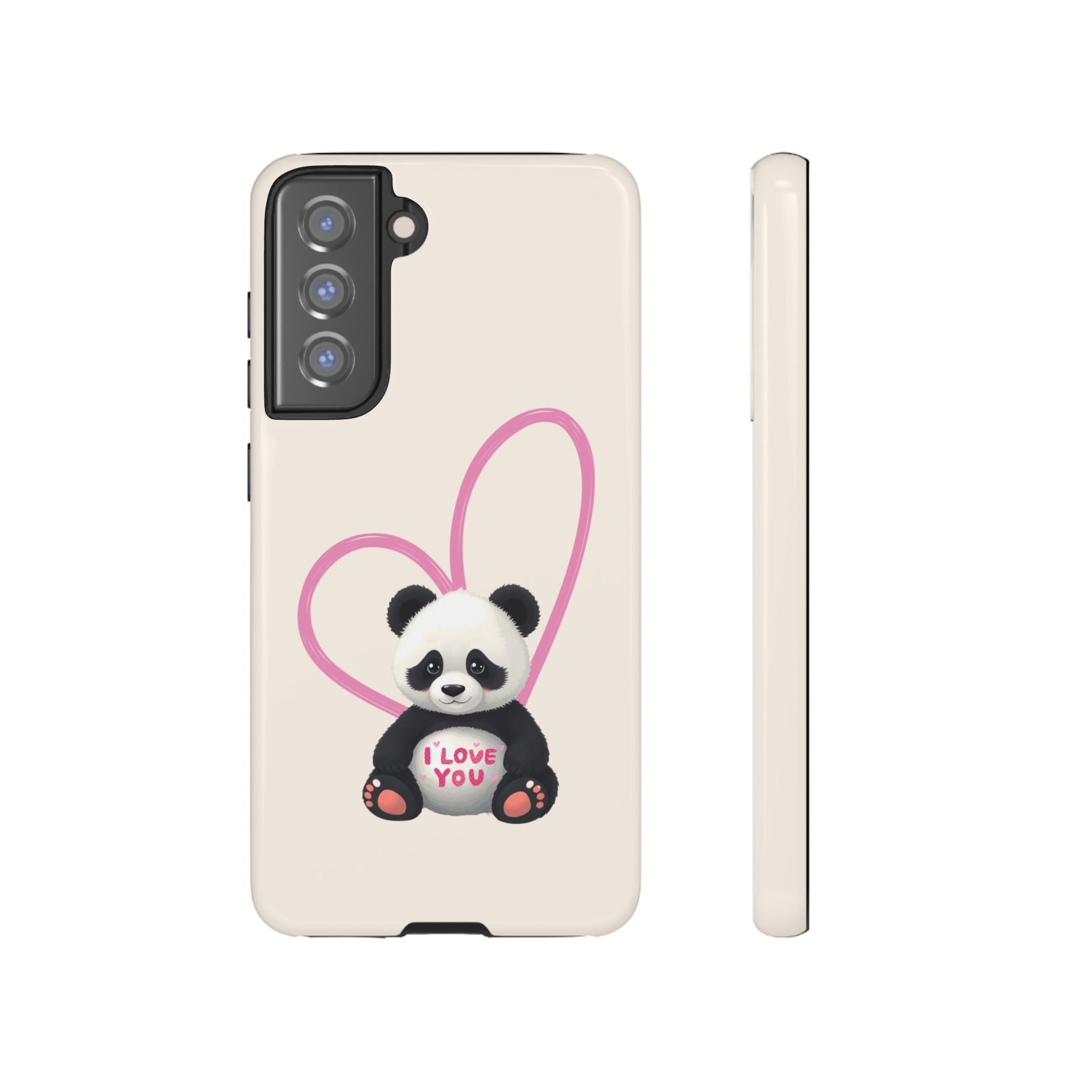 Adorable Panda Love Phone Case – Samsung Galaxy S20-S26