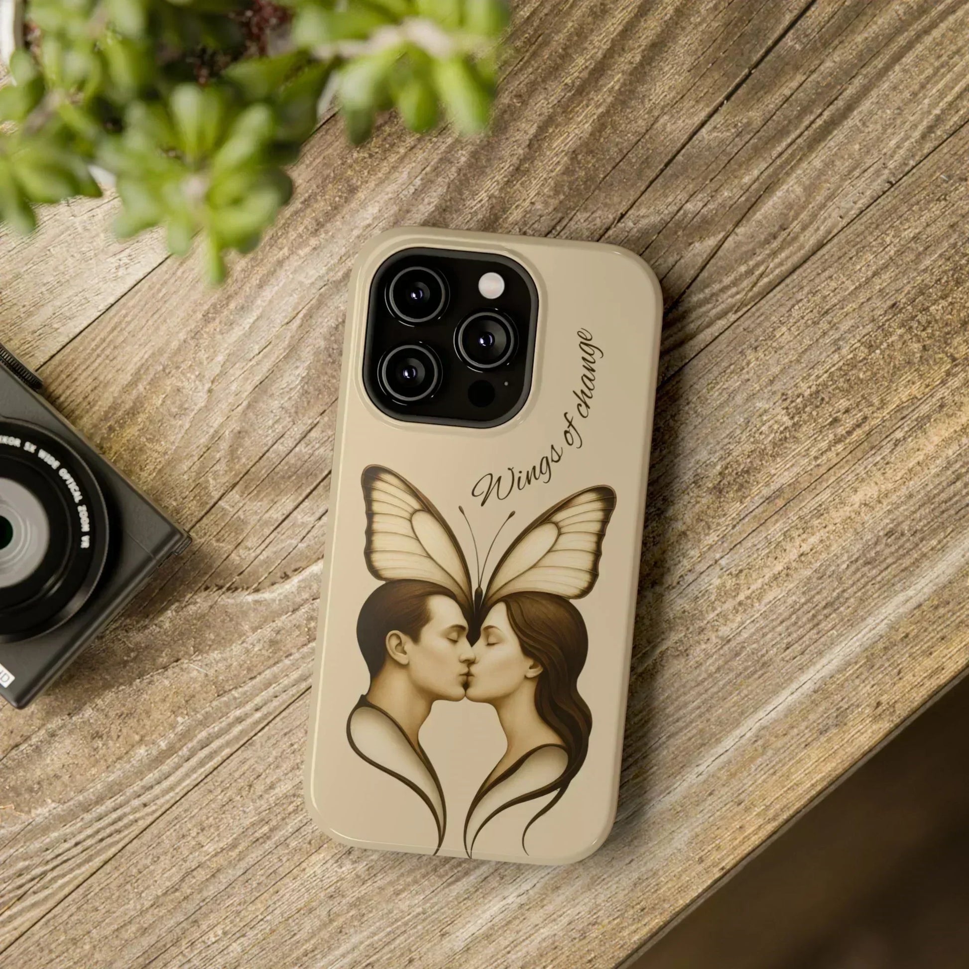 Romantic Butterfly Couple Phone Case for iPhone 12-16 and Samsung Galaxy S22 - KarArmDesign
