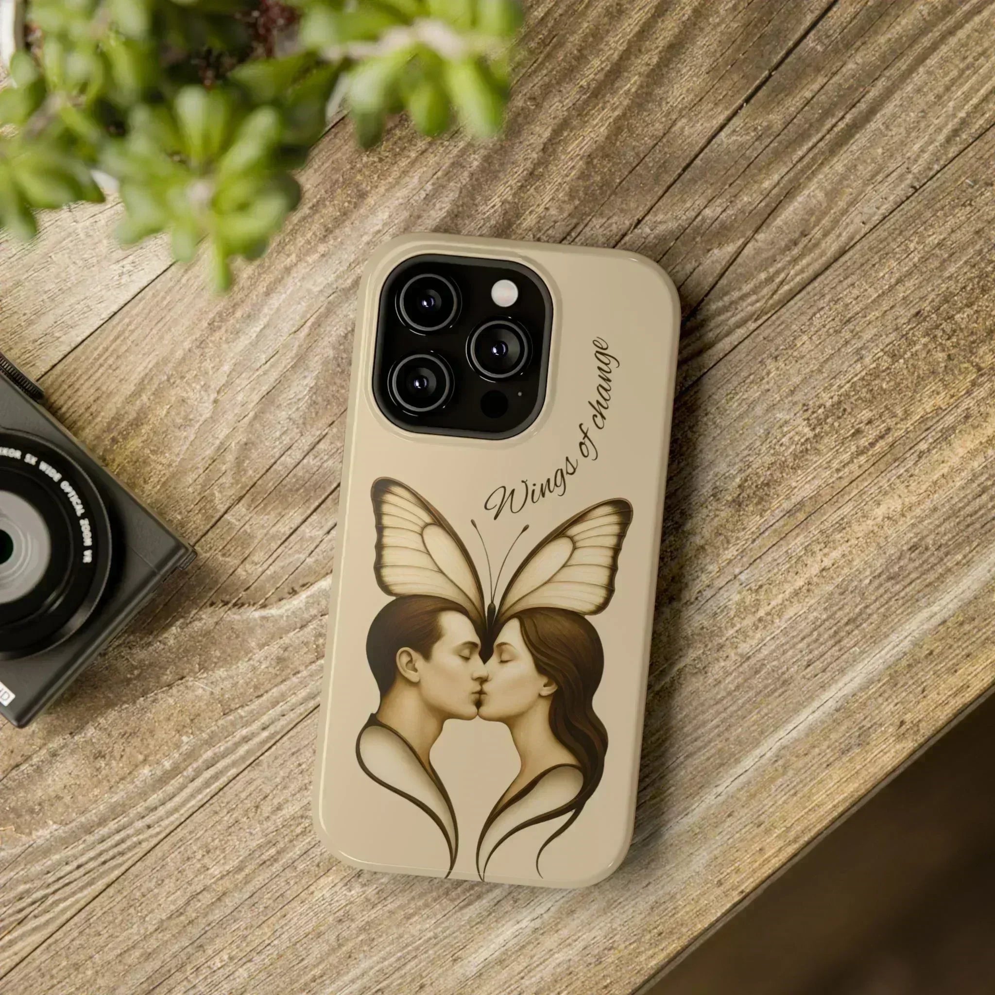 Romantic Butterfly Couple Phone Case for iPhone 12-16 and Galaxy S21-S22 - KARARMDESIGN