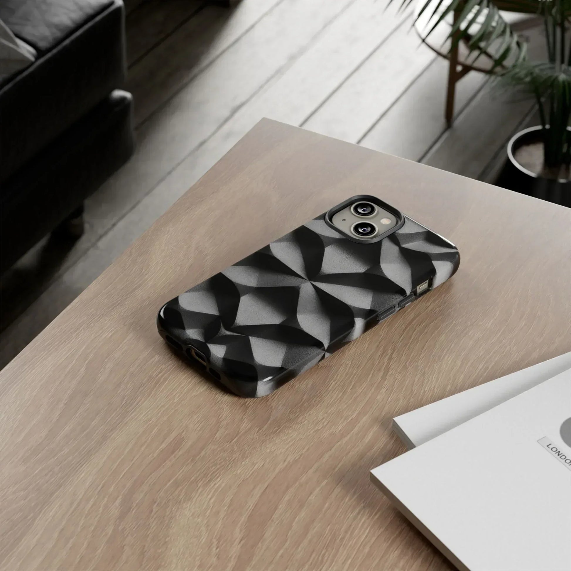 3D Geometric Phone Case for iPhone 8–17 - KARARMDESIGN