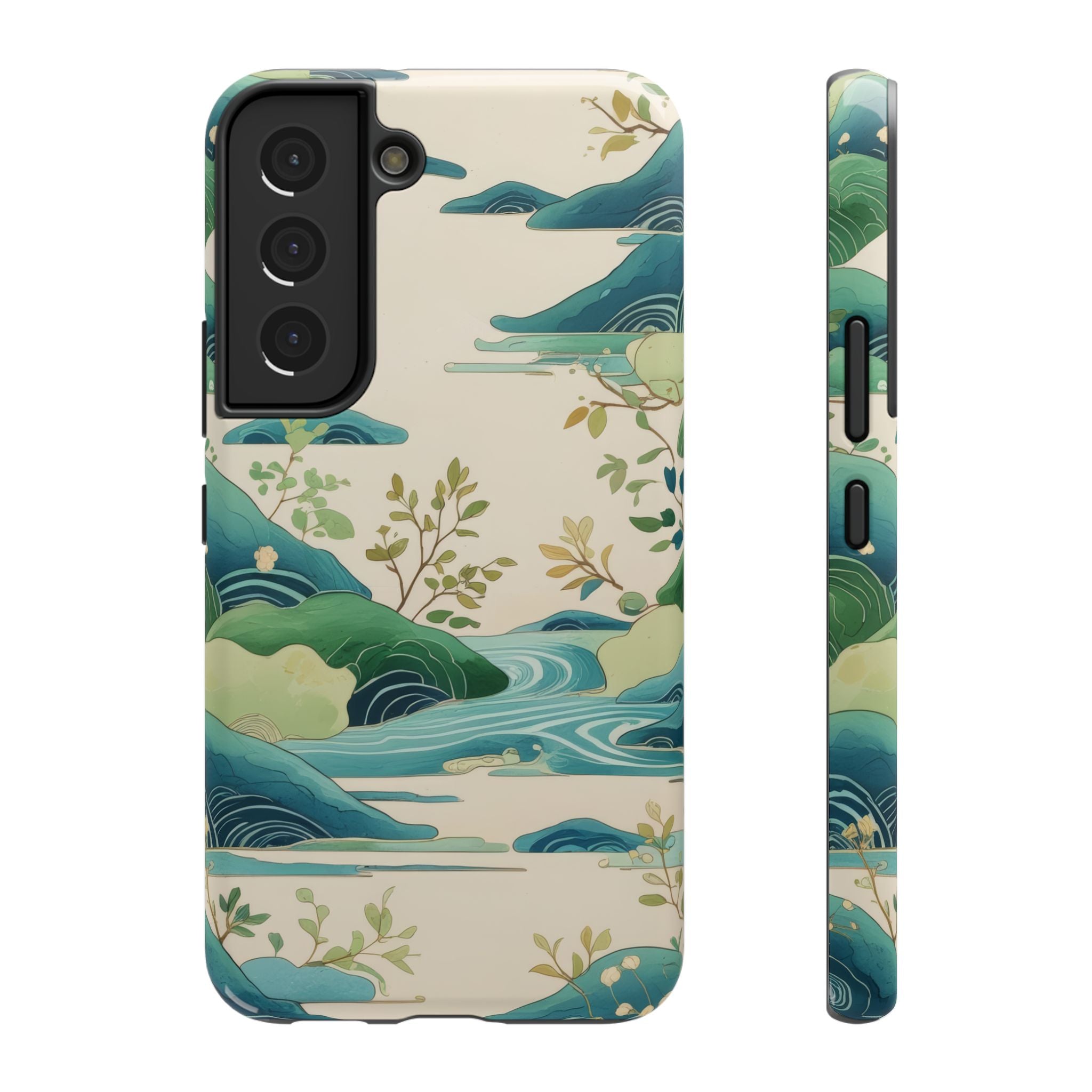 Nature Landscape Phone Case for iPhone 11-17 and Galaxy S22-S26