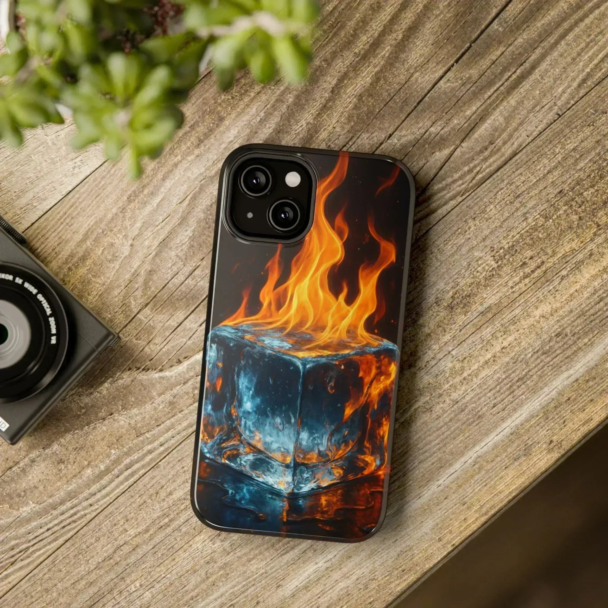 Flame Ice Phone Case for iPhone 12-16 and Galaxy S21-S22 - KARARMDESIGN