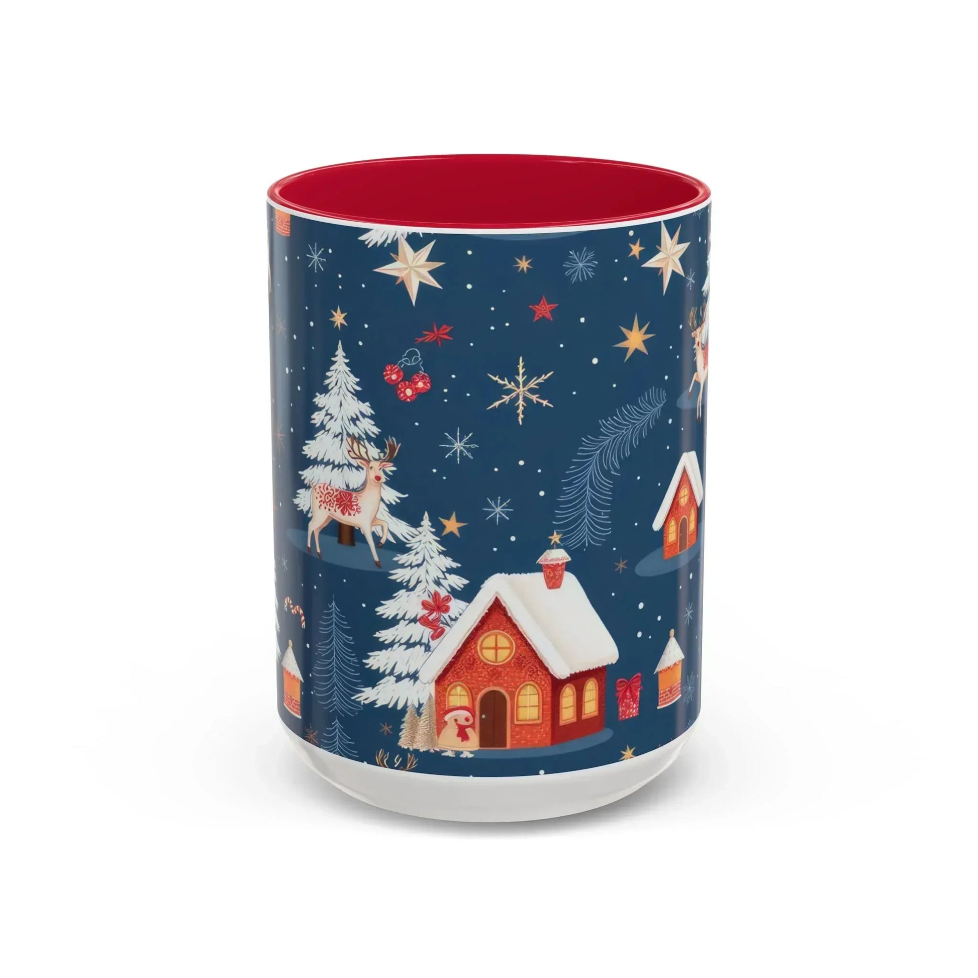Dark Blue Christmas Mug - Colorful Mugs (11oz, 15oz) - KARARMDESIGN