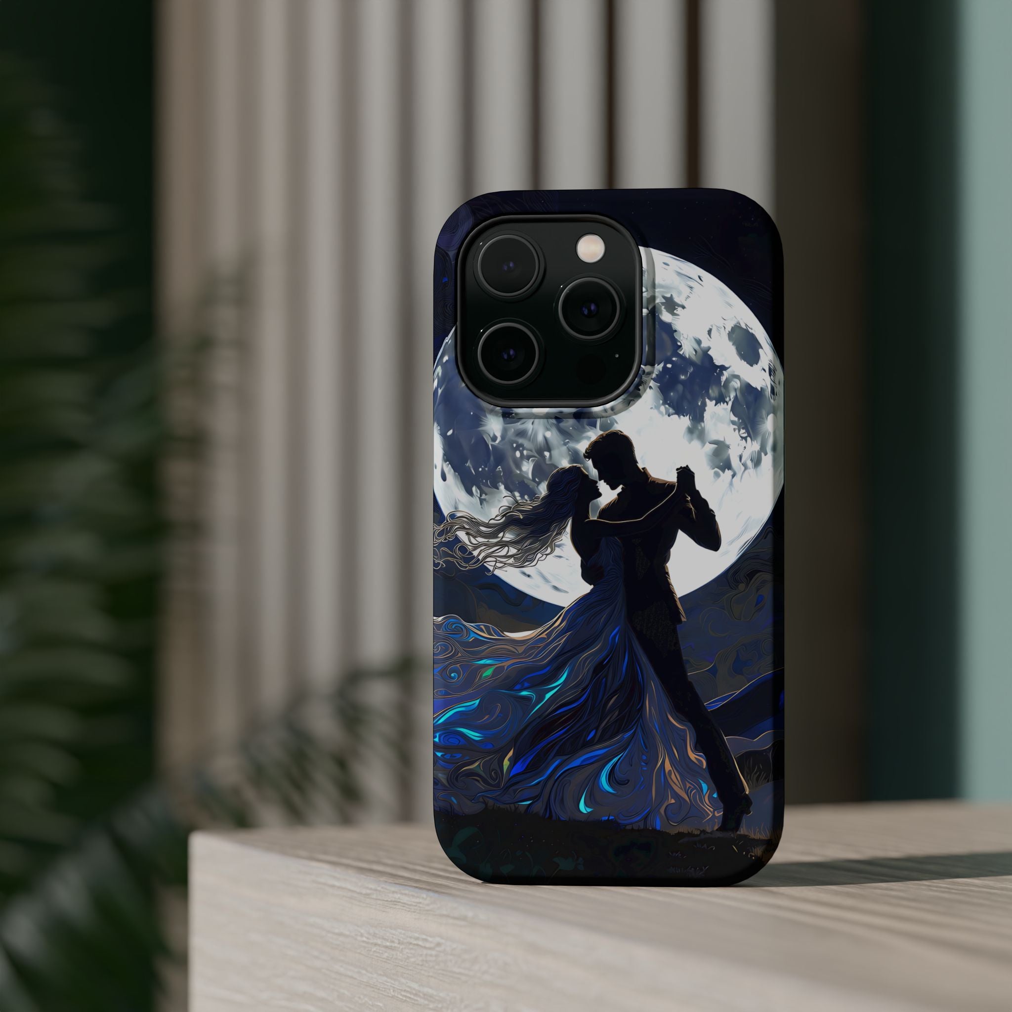 Romantic Moonlight Dance Magnetic Phone Case – iPhone 15–17 & Samsung Galaxy S26
