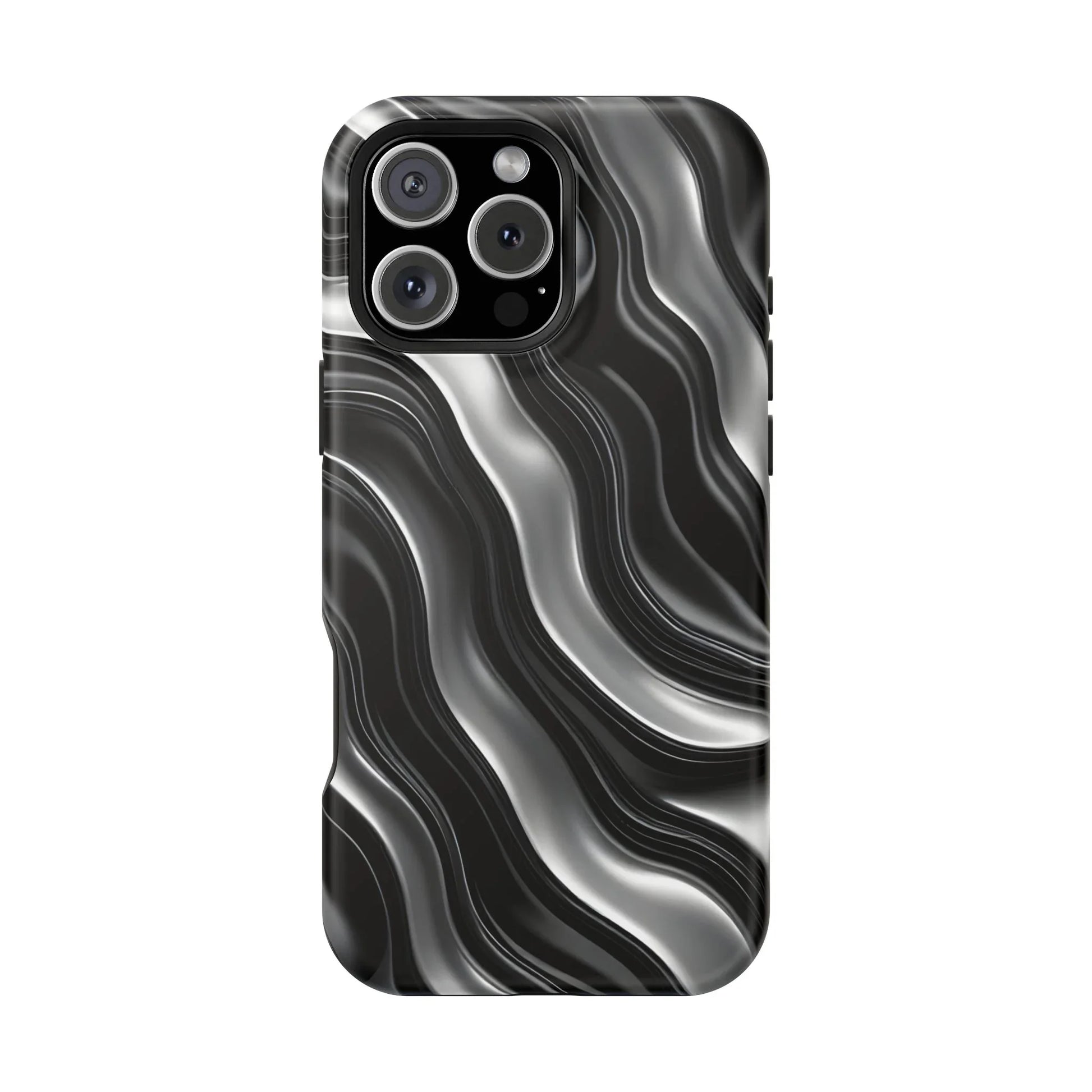 Wavy Illusion Marble Phone Case for iPhone 13-17 - KARARMDESIGN