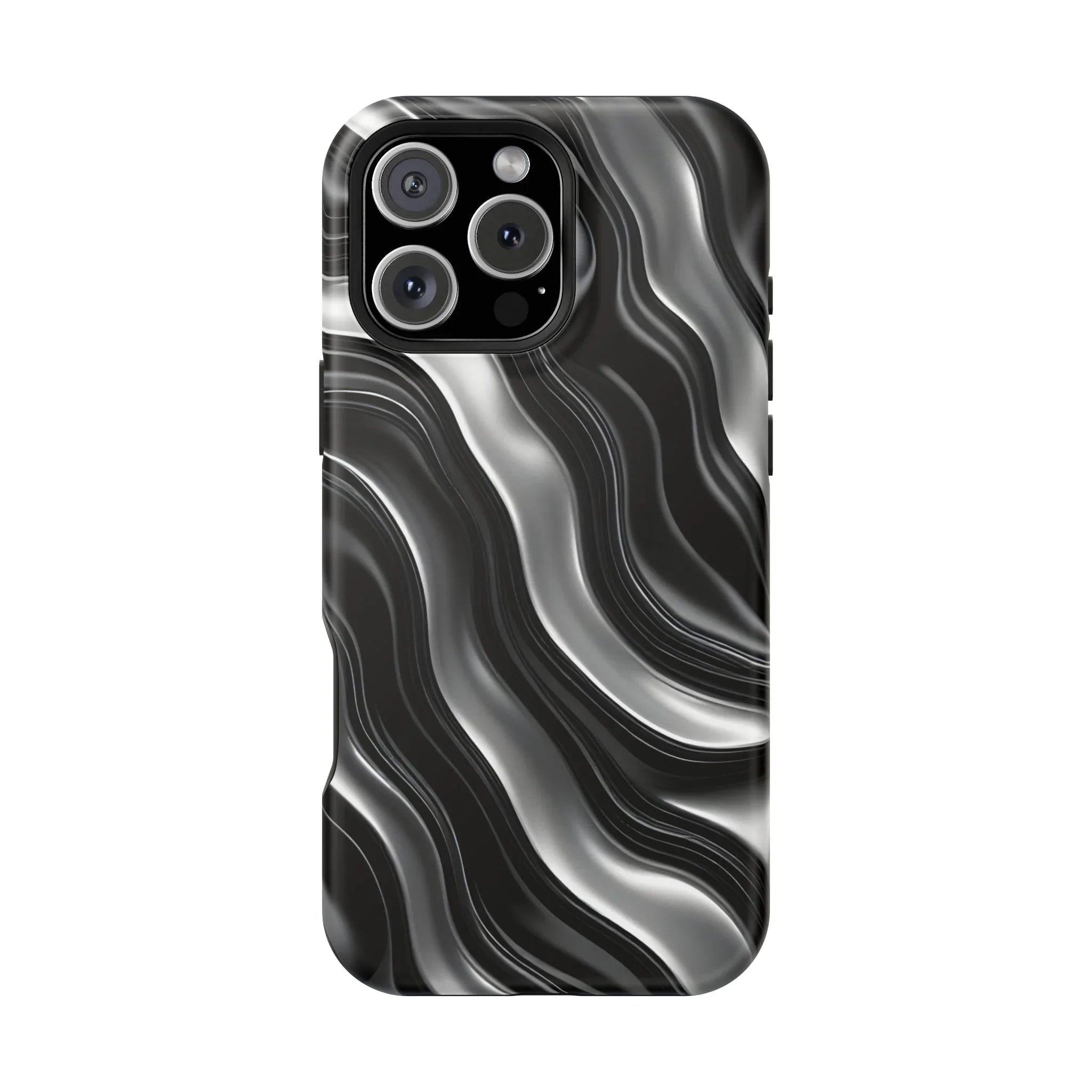 Wavy Illusion Marble Phone Case for iPhone 13-17 - KARARMDESIGN