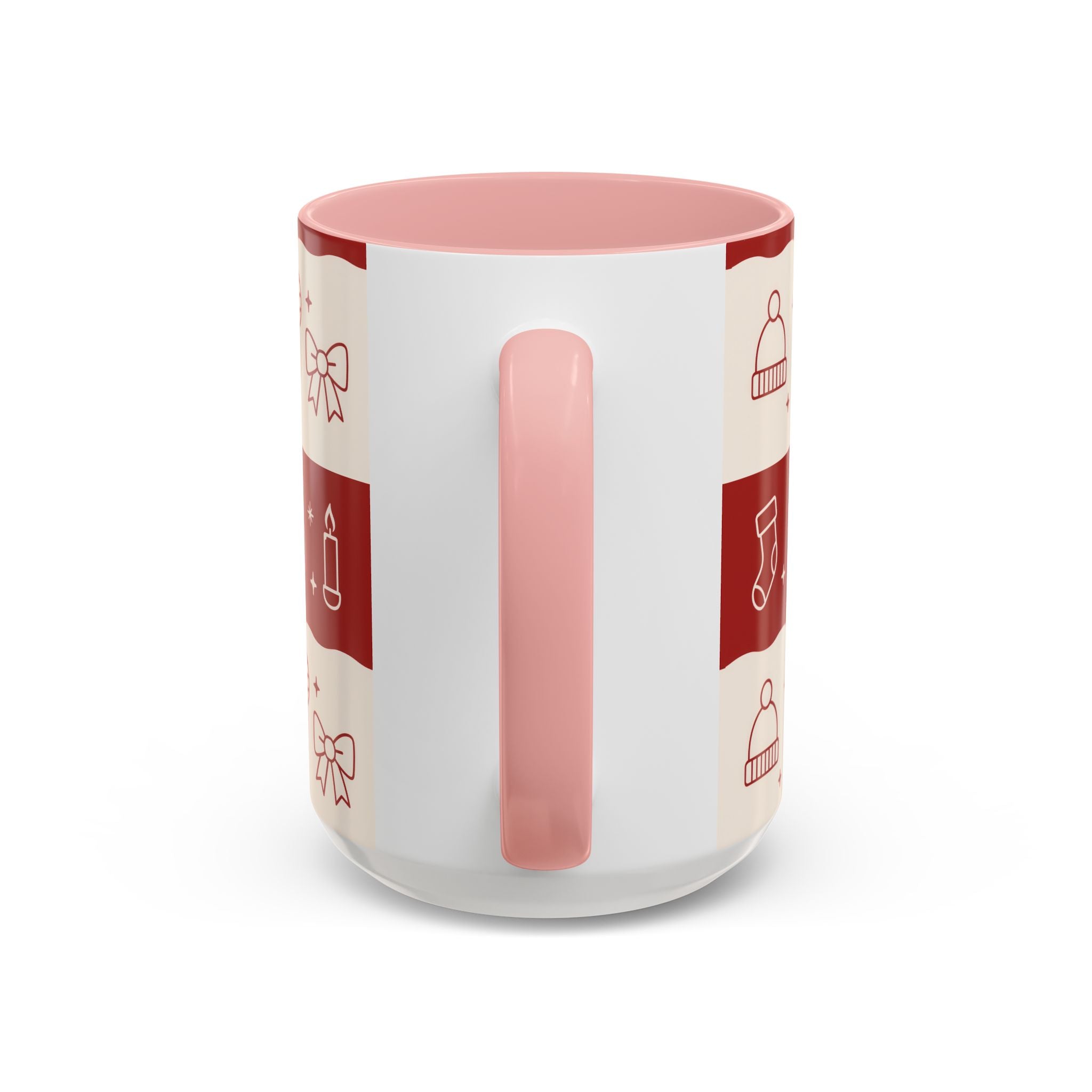 Holiday Cheer Icons Mug - Accent Coffee Mug (11, 15oz)