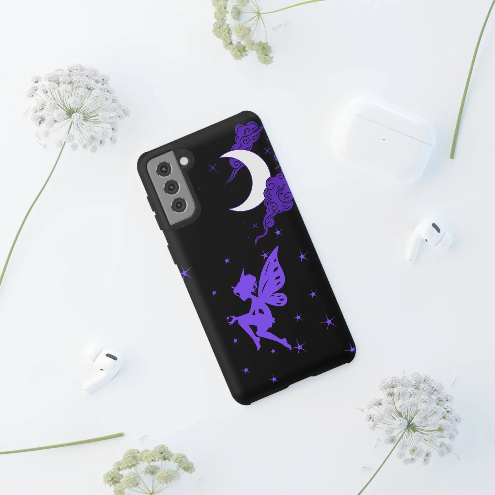 Moonlit Fairy Phone Case for iPhone 8-16 and Galaxy S10-S23 - KARARMDESIGN