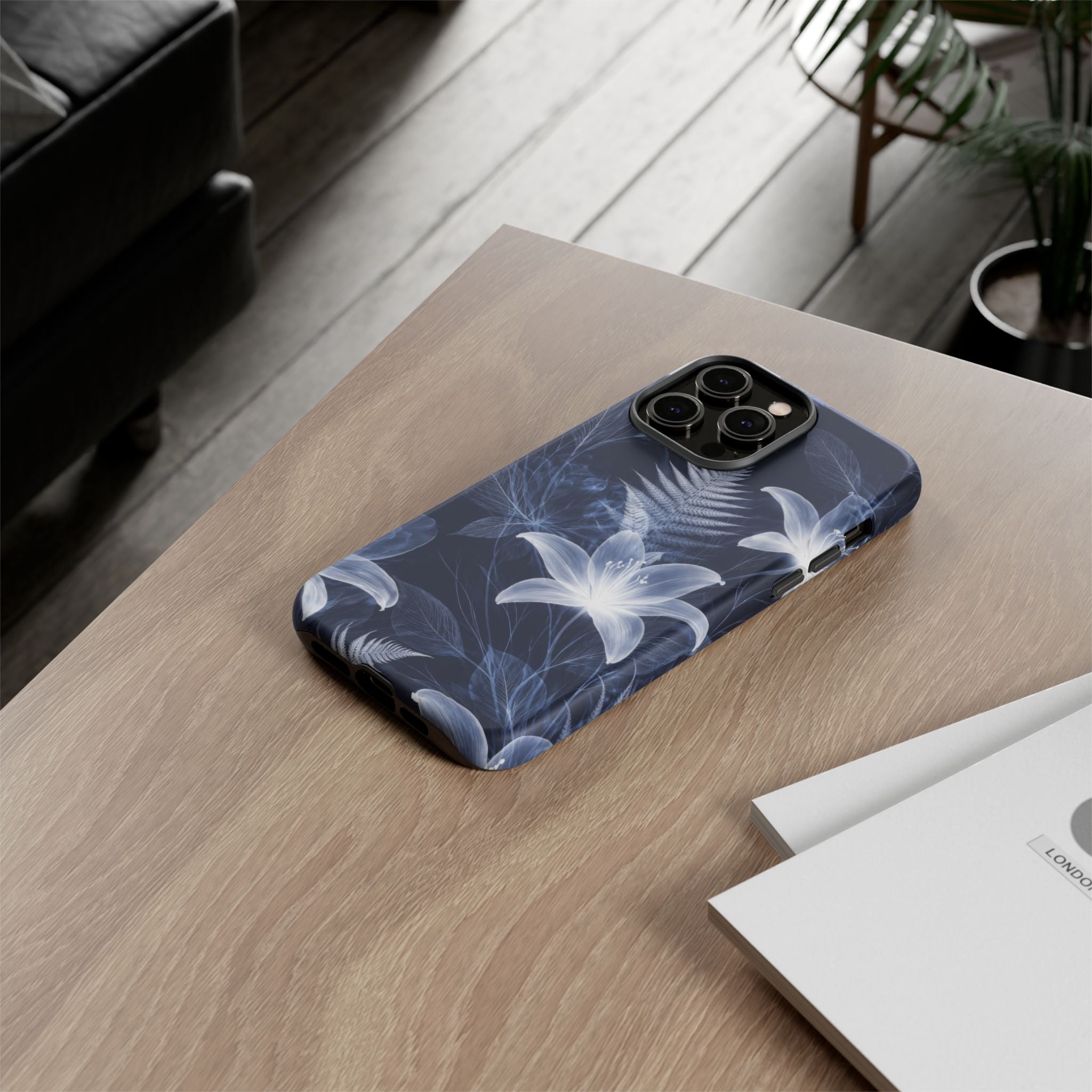 Moonlight Garden Phone Case for iPhone 11-17 and Galaxy S20-S26