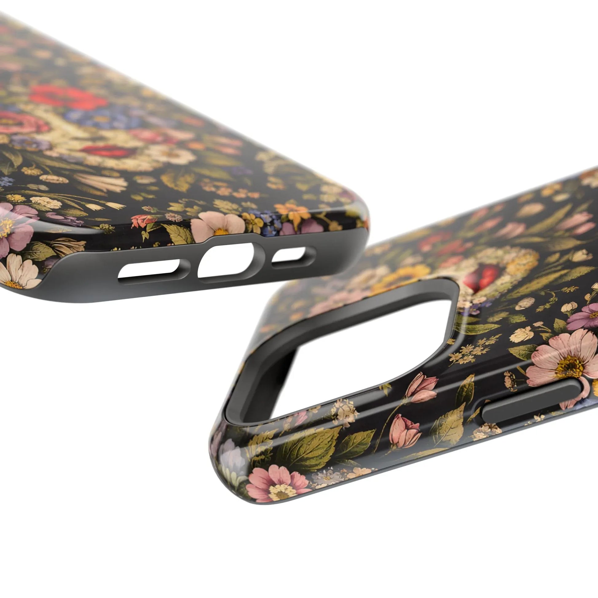 Vintage Flower Face Phone Case for iPhone 13-17 - KARARMDESIGN