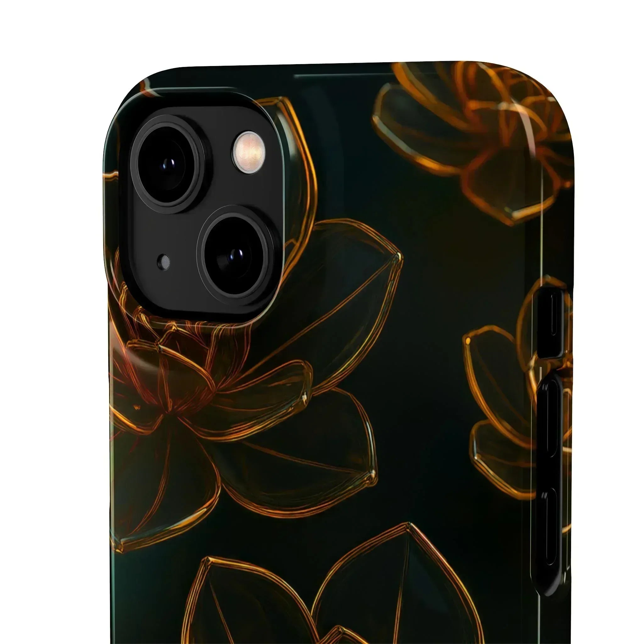 Glass Flower Phone Case for iPhone 8-16 and Galaxy S20-S24 - KARARMDESIGN