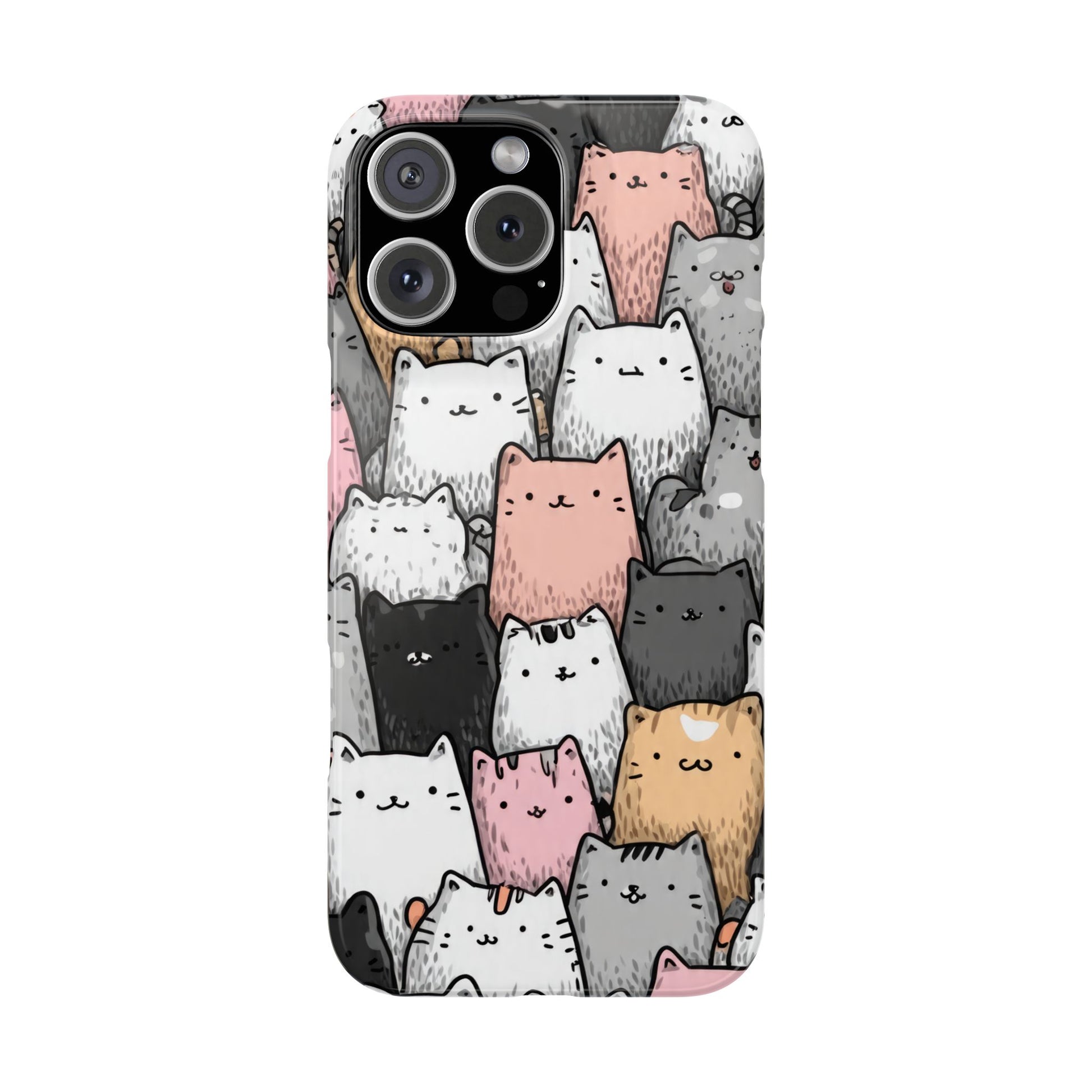 Cat Carnival Phone Case for iPhone 11-17 Models - KARARMDESIGN