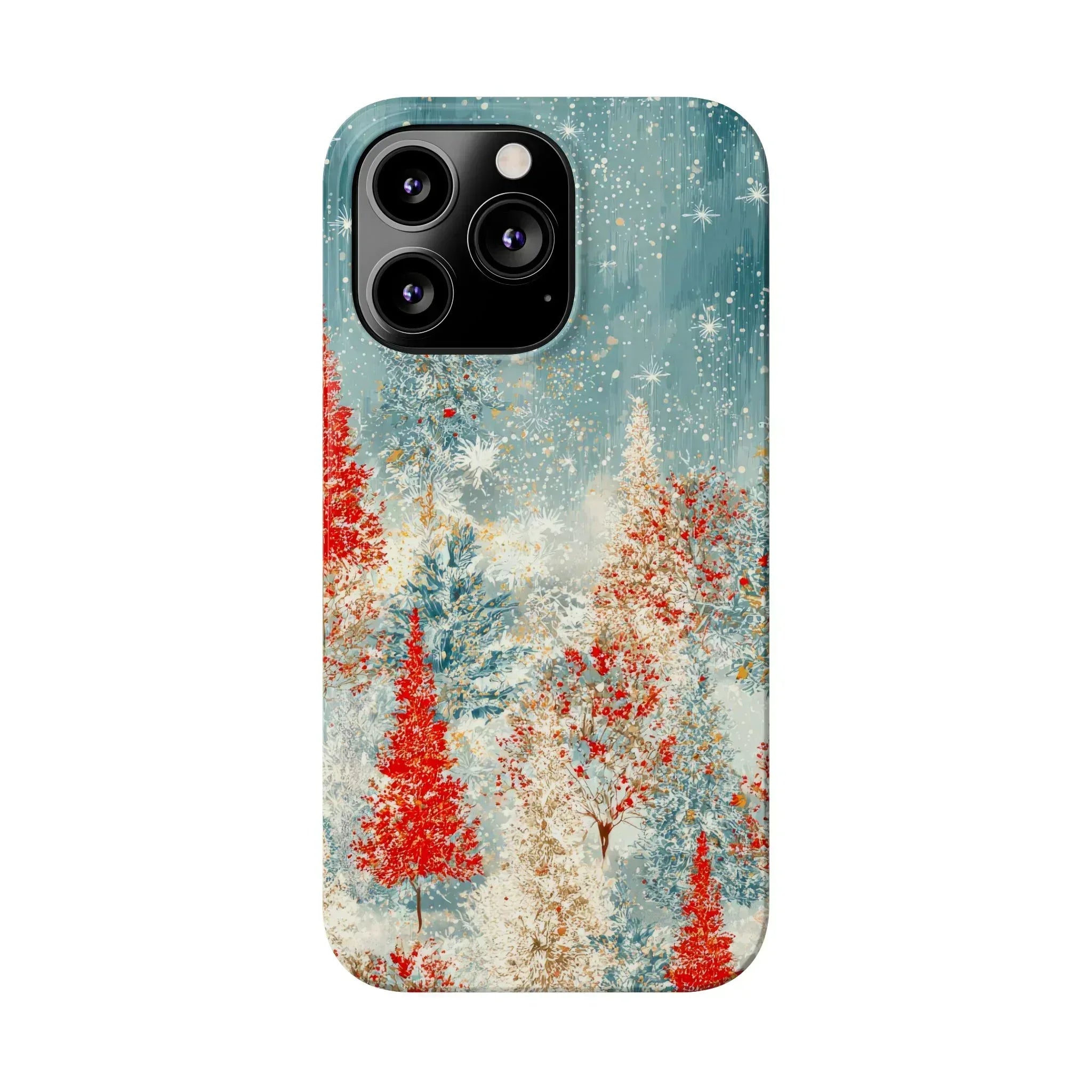 Snowy Forest Phone Case for iPhone 11-17 - KARARMDESIGN