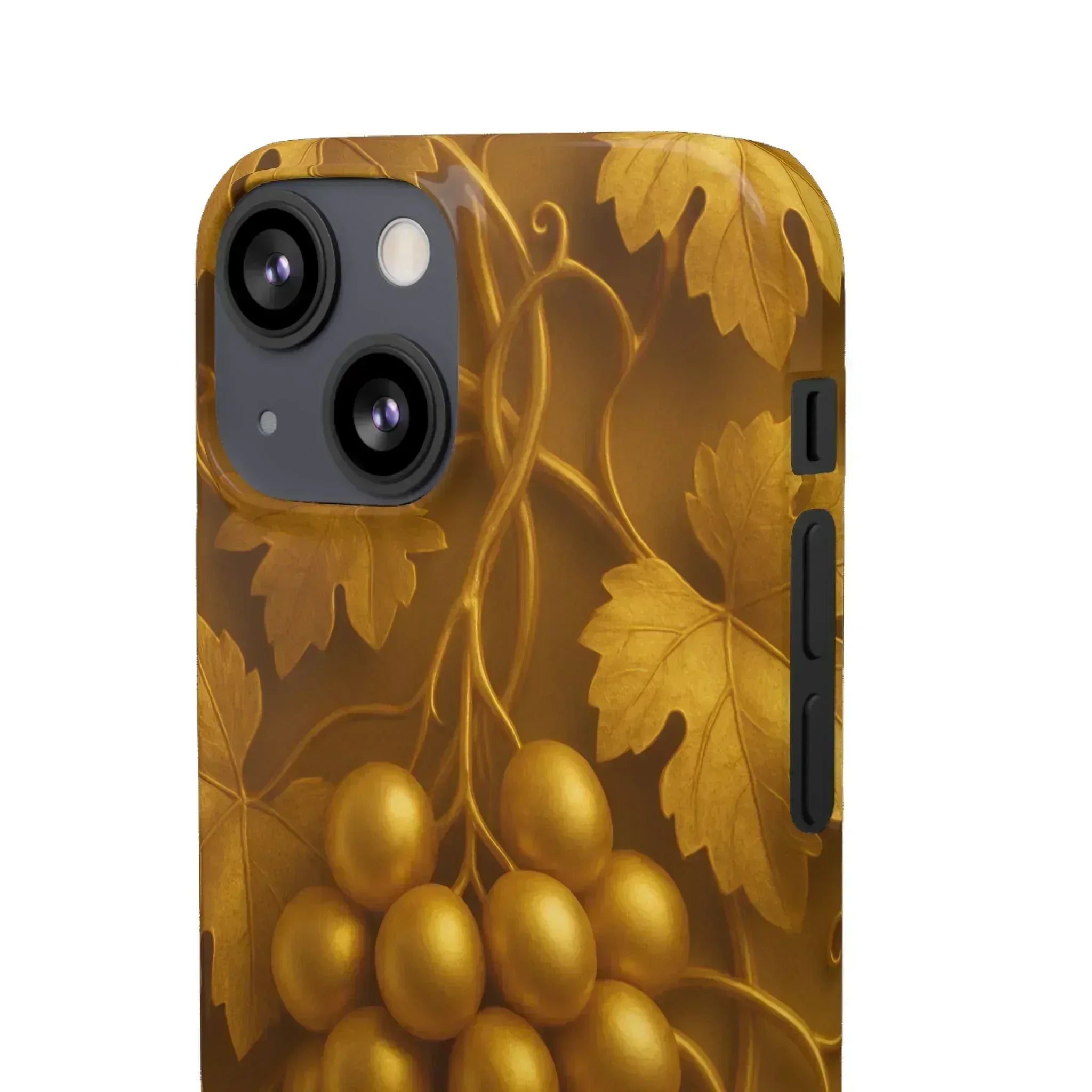 Golden Grapes Phone Case for iPhone 8–16 - KARARMDESIGN