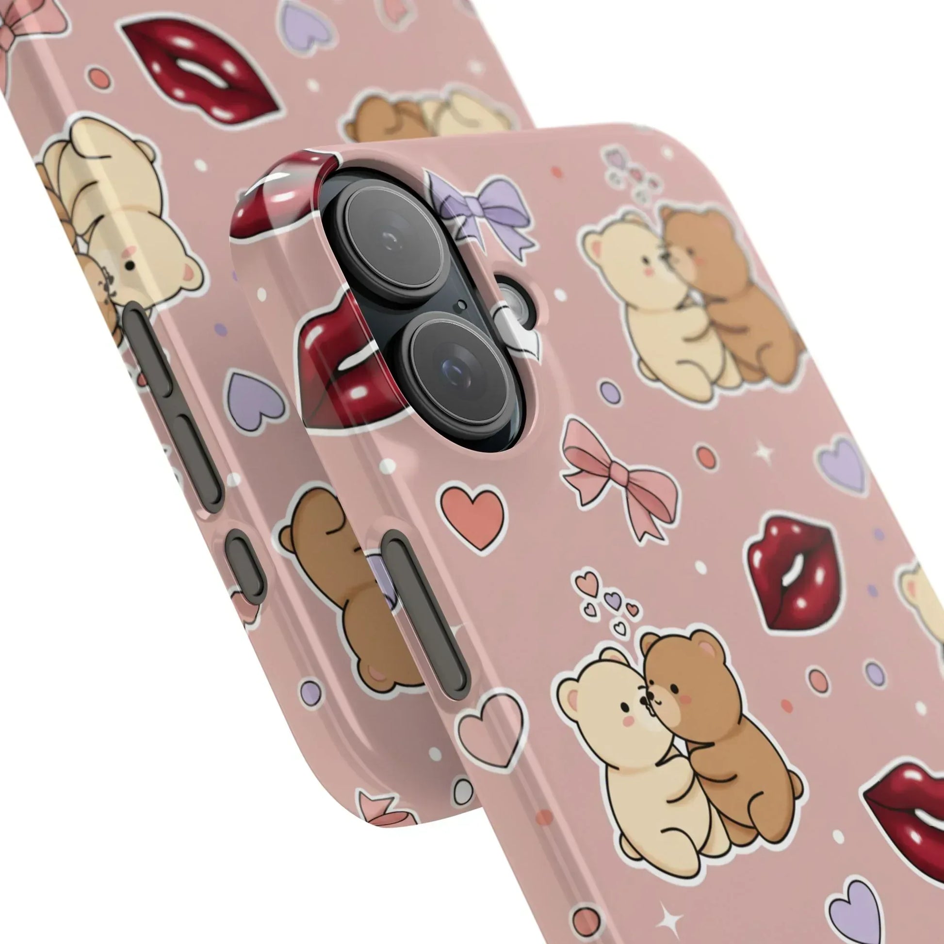 Bear Hug Bliss Phone Case for iPhone 11-17 - KARARMDESIGN