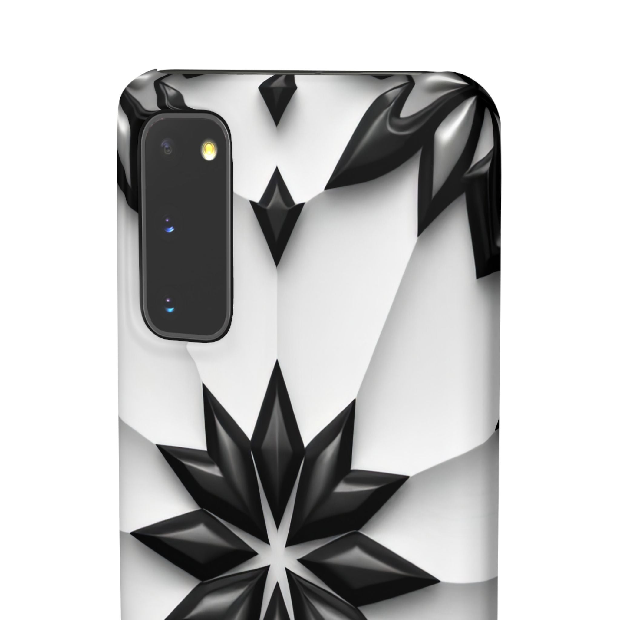 Black & White Geometric Snap Case for iPhone & Samsung Galaxy
