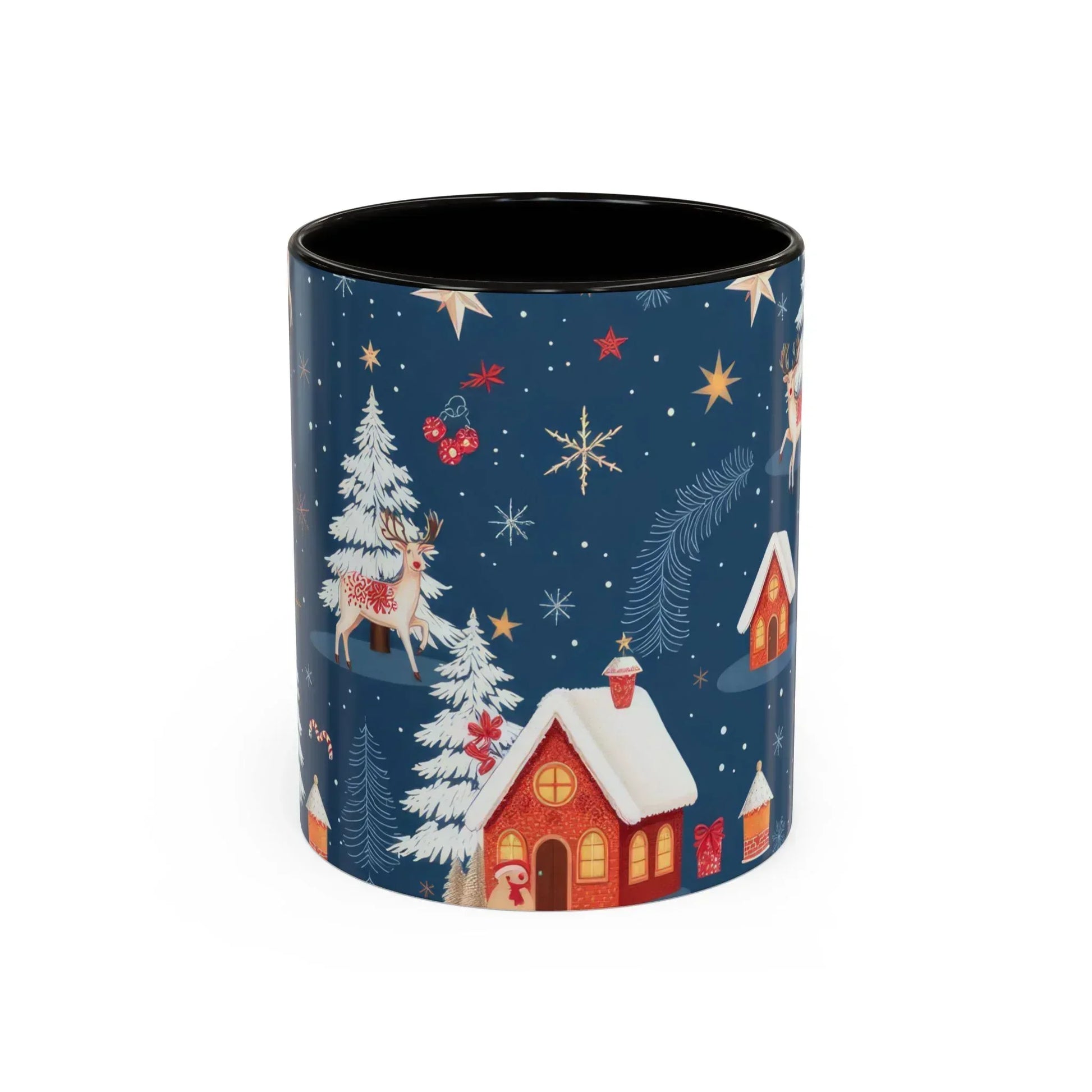 Dark Blue Christmas Mug - Colorful Mugs (11oz, 15oz) - KARARMDESIGN