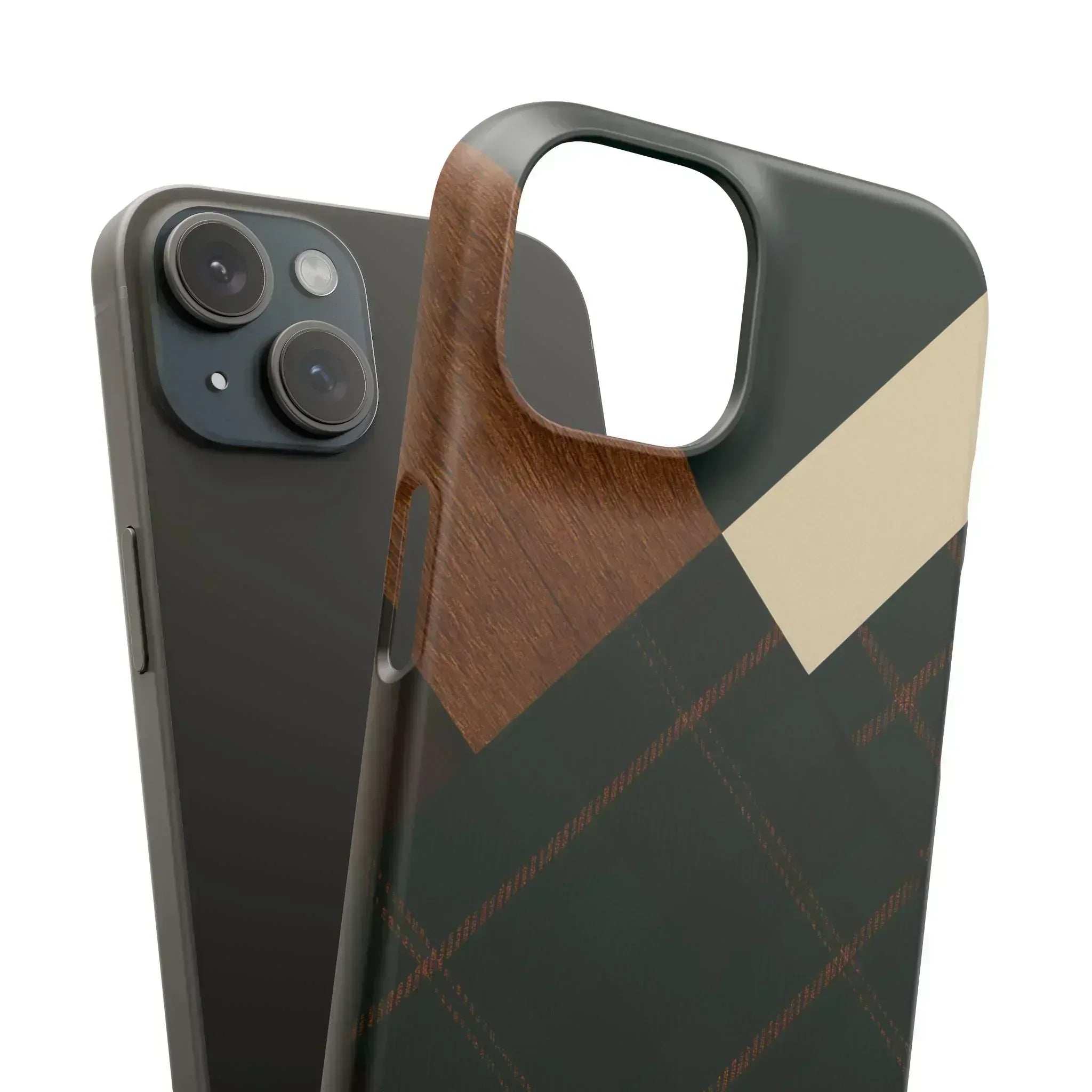 Rustic Green Phone Case for iPhone 8-16 and Galaxy S20-S24 - KARARMDESIGN