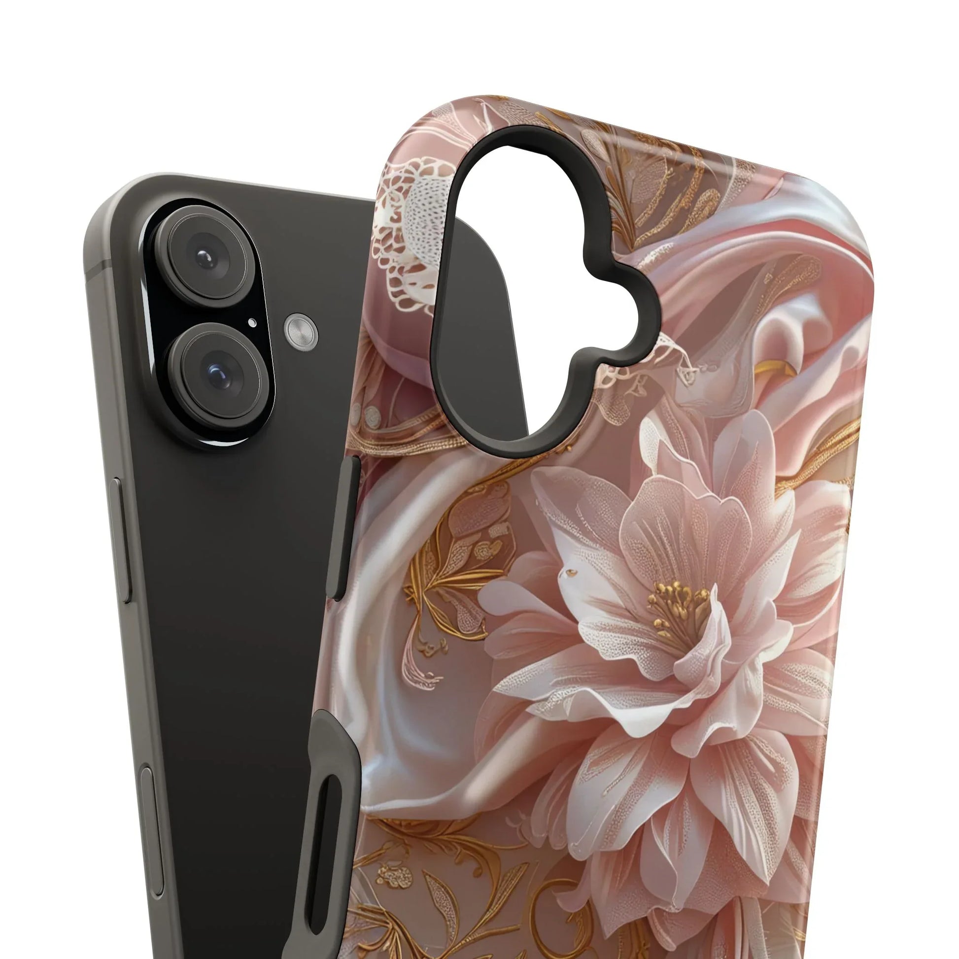 Elegant Floral Phone Case for iPhone 11-17 and Samsung Galaxy S21-S22 - KARARMDESIGN
