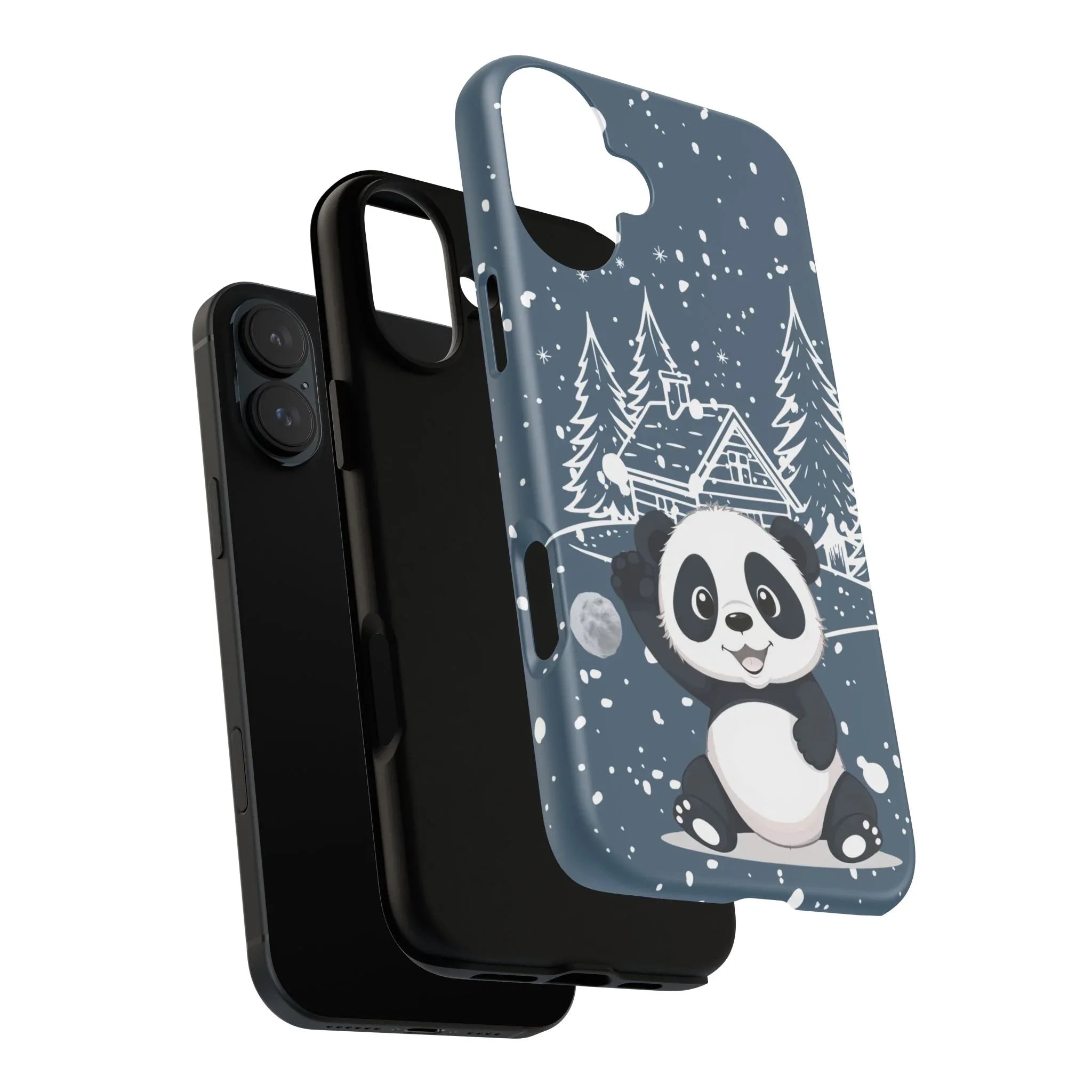 Cute Panda in a Winter Wonderland Phone Case for iPhone 8-17 - KARARMDESIGN