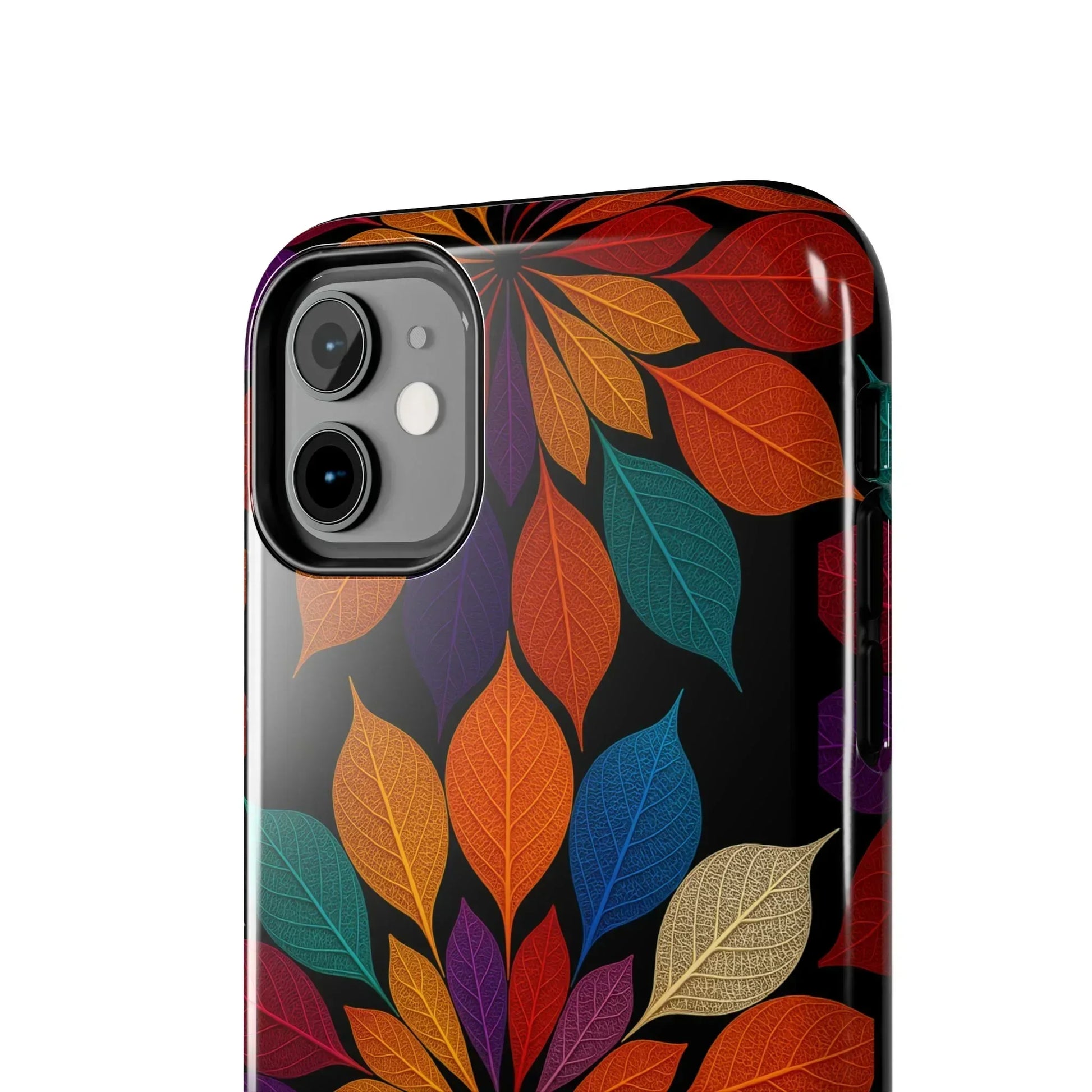 Leaf Mandala Phone Case for iPhone 7-16 and Samsung Galaxy S21-S24 Models - KarArmDesign